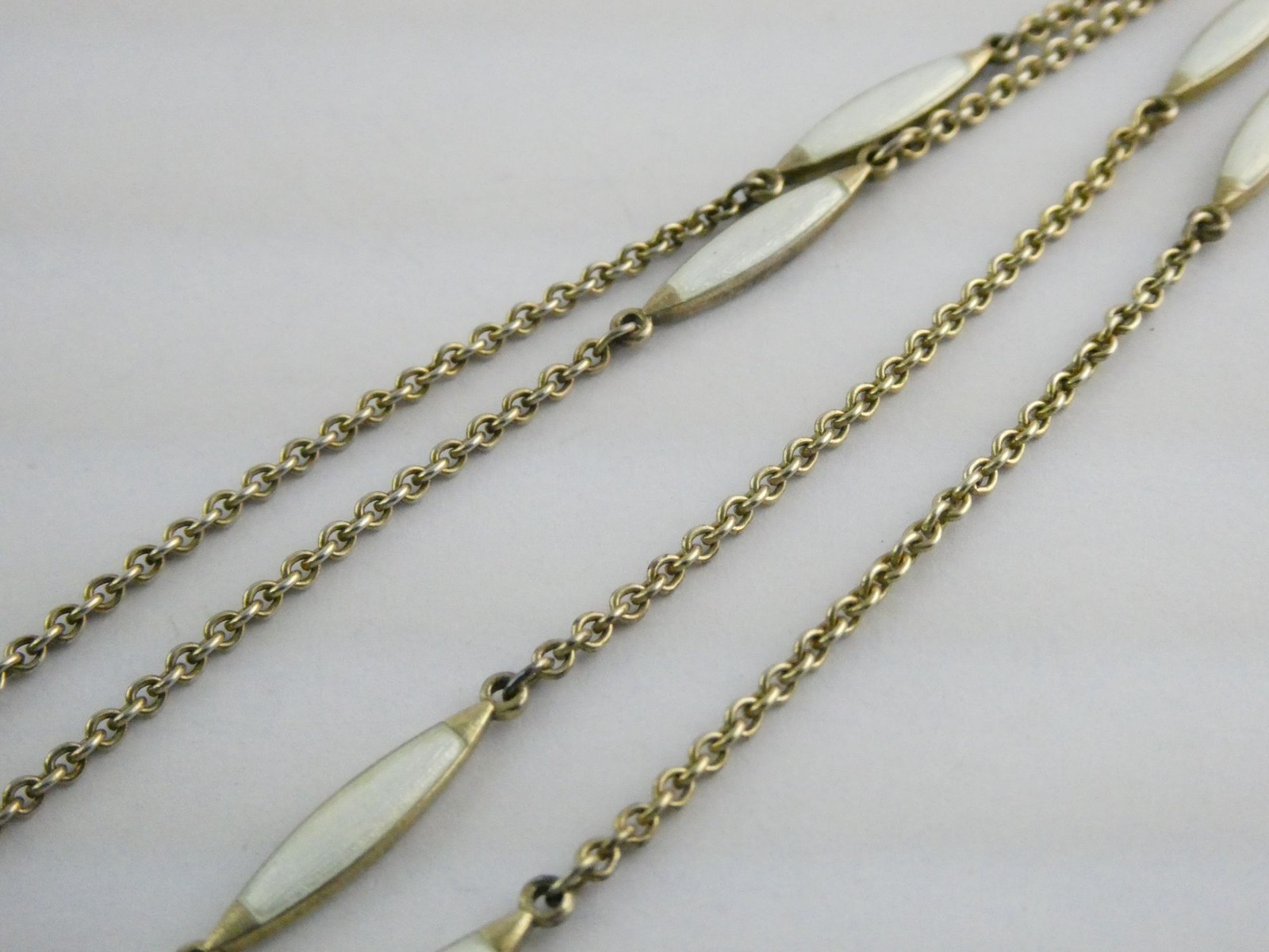 Gubelin Swiss White Guilloche Enamel Watch Necklace Sterling Silver WORKING 30g