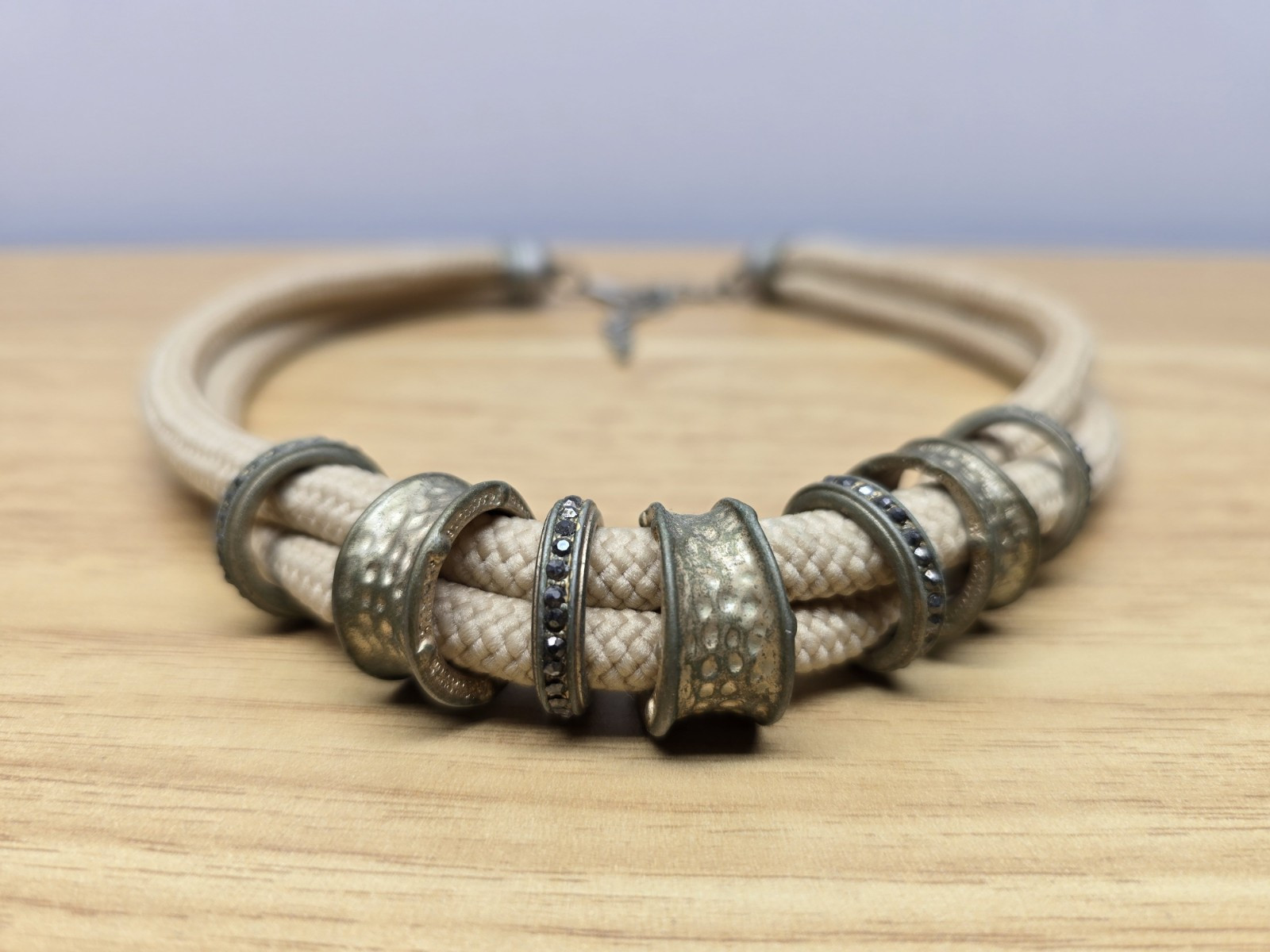 Vintage Tribal Corded Boho Choker 21″ In Long