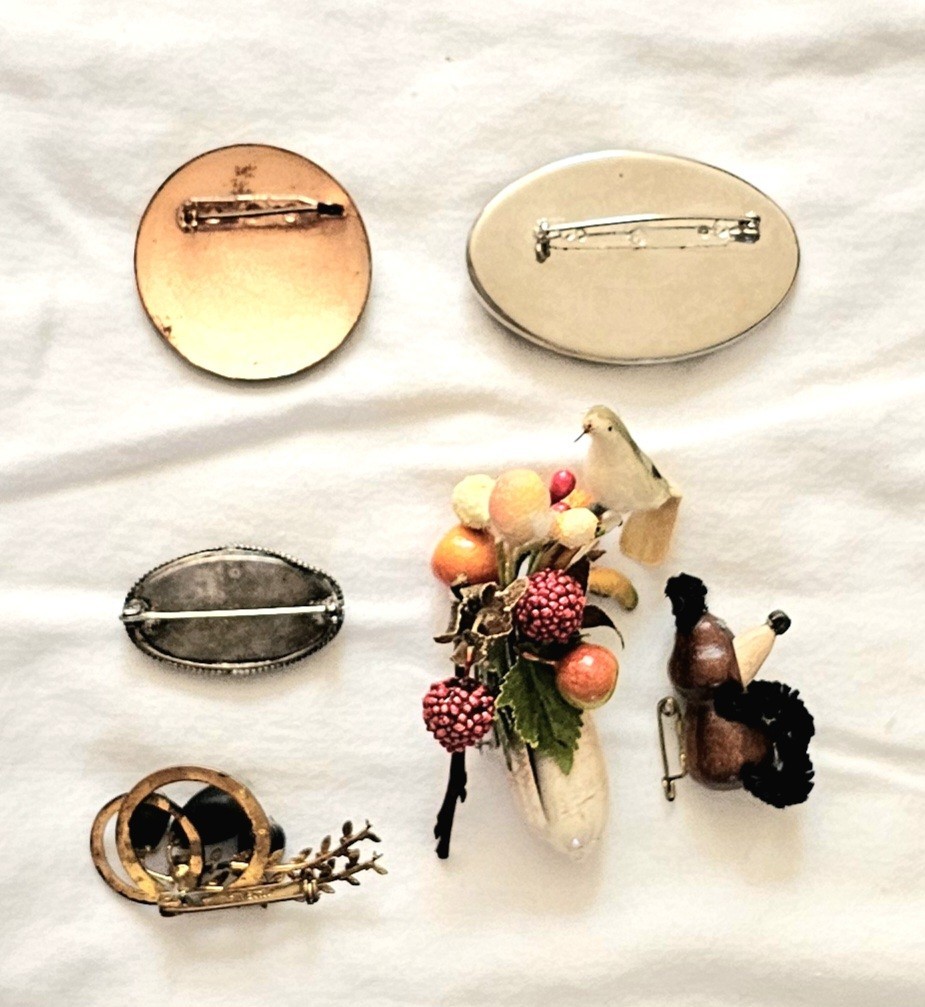 Mixed Lot Vintage Unusual Handmade Pins Brooches