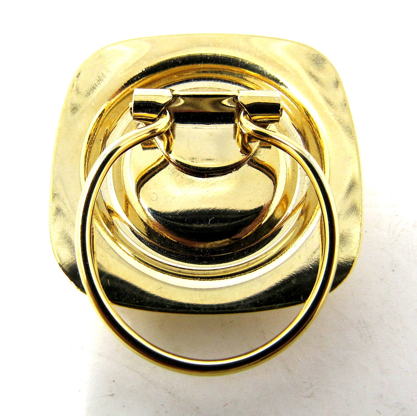 Scarf Holder Clip Large Pearl Gold Tone Slide Dressy 1 1/2 inch US Seller TT