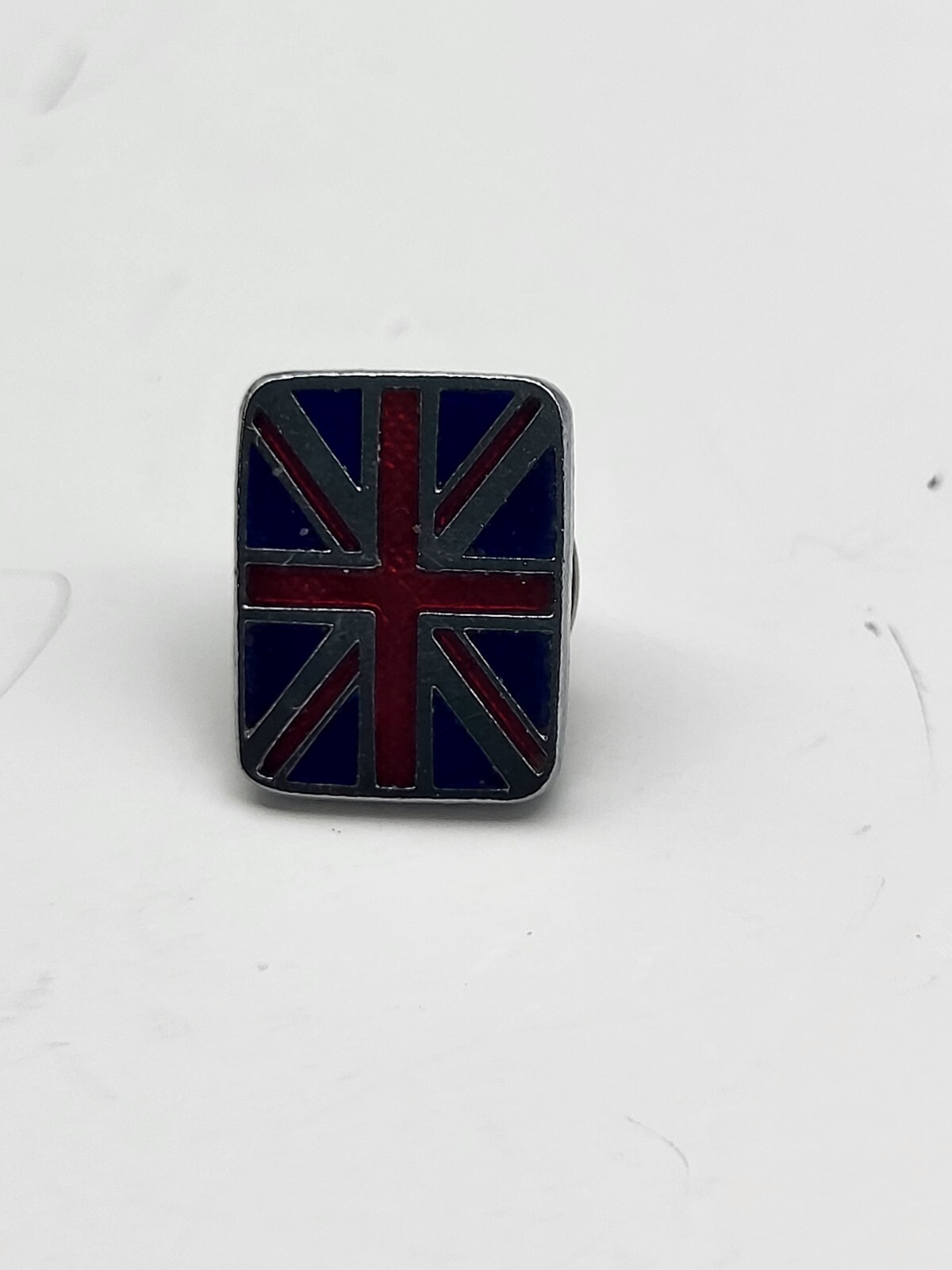 Vintage British flag Union Jack enamel pin tie tack hat lapel travel