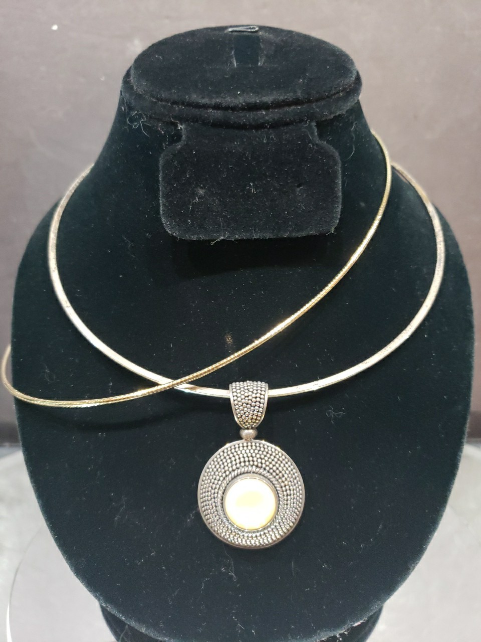 vtg set 2 Necklaces Sterling Silver w/ Pendant “925 Italy” & “925 BA indeonesia”