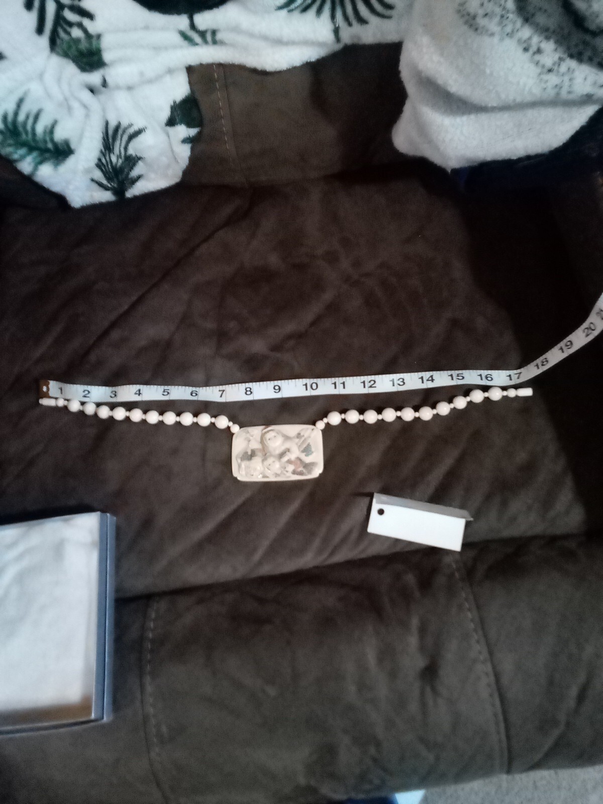 Diane Couch Workbench Designs 14 K Gold Filled White Marble Beads Necklace