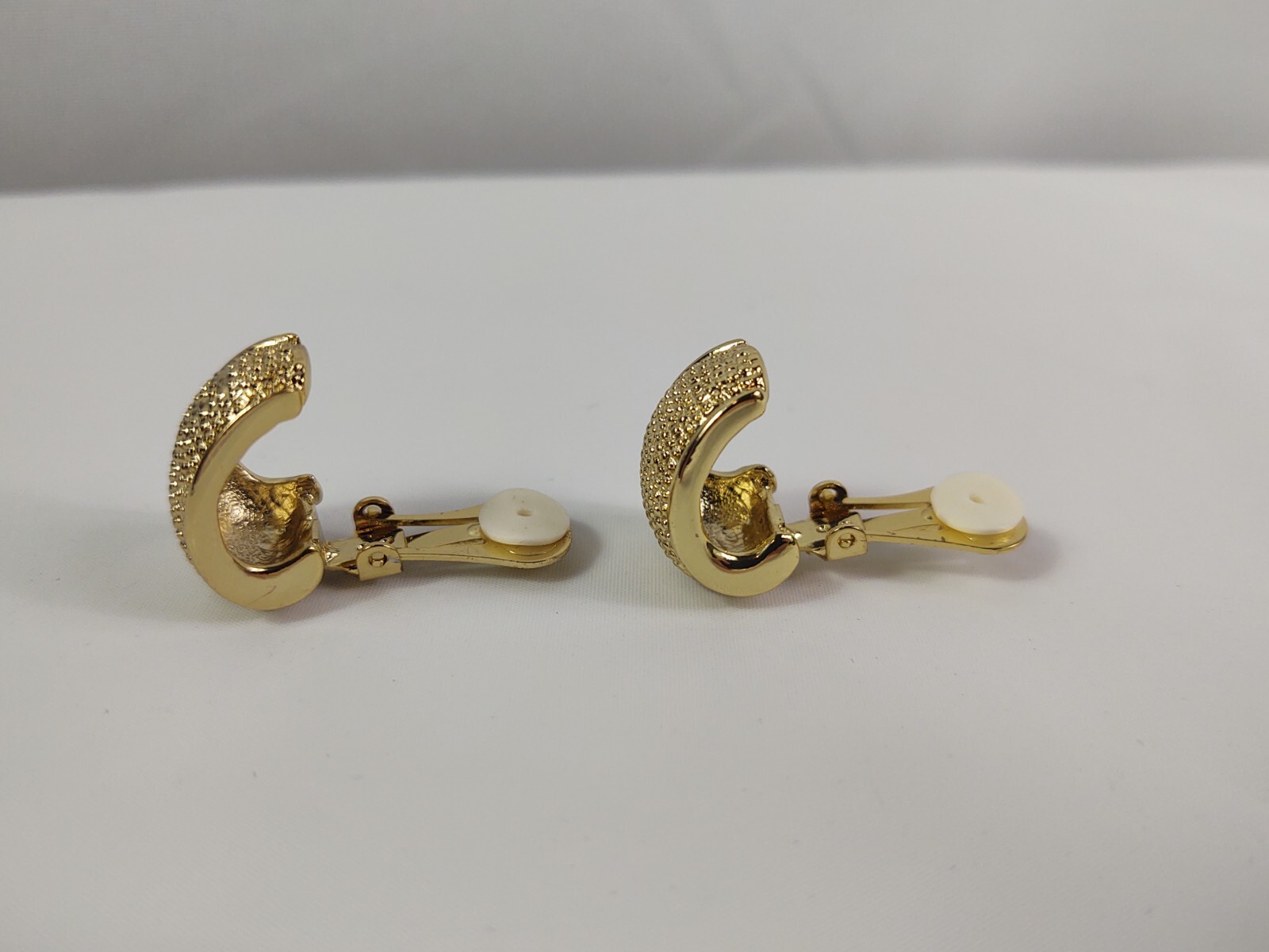 Vintage Necessities Sensitive Ears Clip Earrings Gold Tone Nickel Free Jewelry