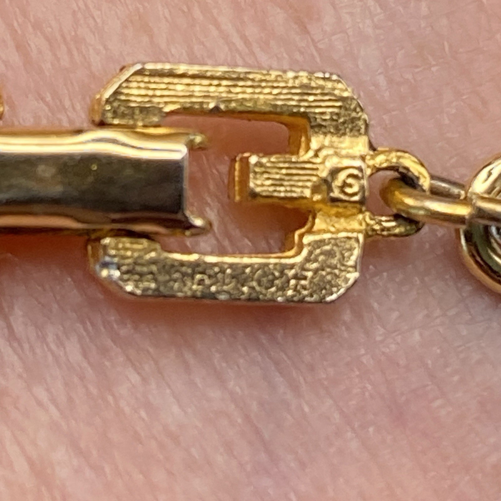 Vintage Givenchy Gold Chain Necklace 31” Multi Strand Statement Opera Logo Clasp