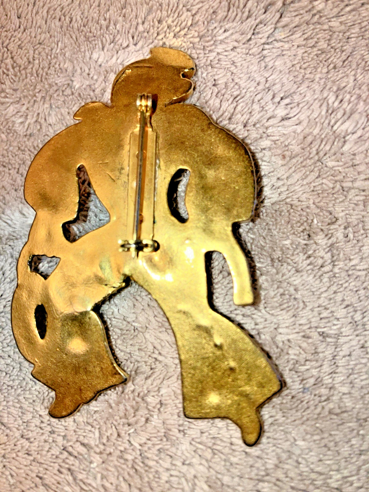 Rare 1940’s Antique Vintage WWII US Navy Sailor Man In Uniform Jewelry Pin