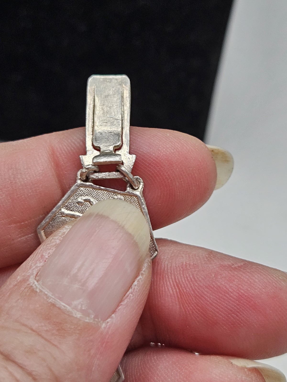 Vintage China Export Sterling Silver Panel Bracelet. Signed China, Sterling,