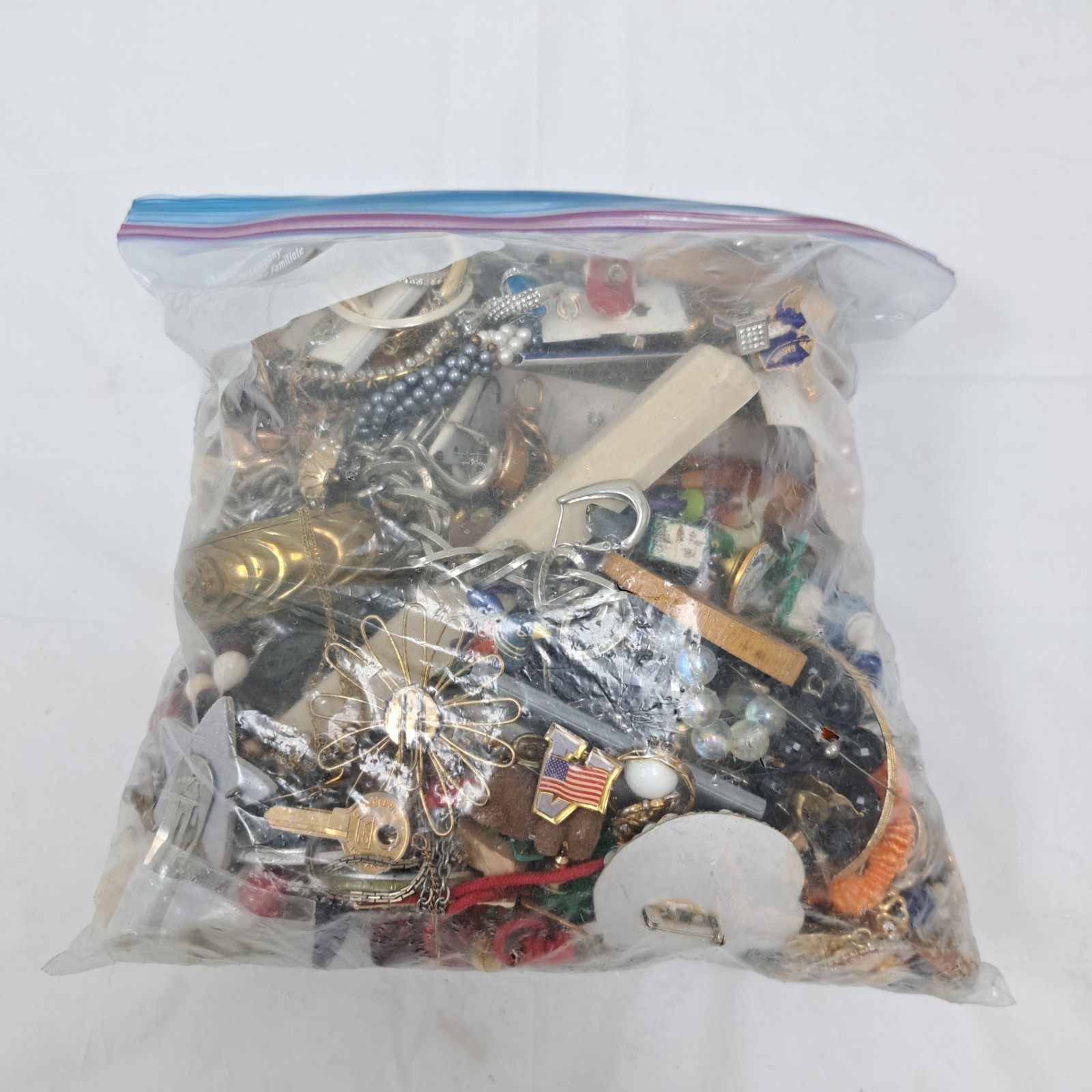 Bag Old Unsearched Jewelry Lot Vintage Estate Find Junk Drawer Large