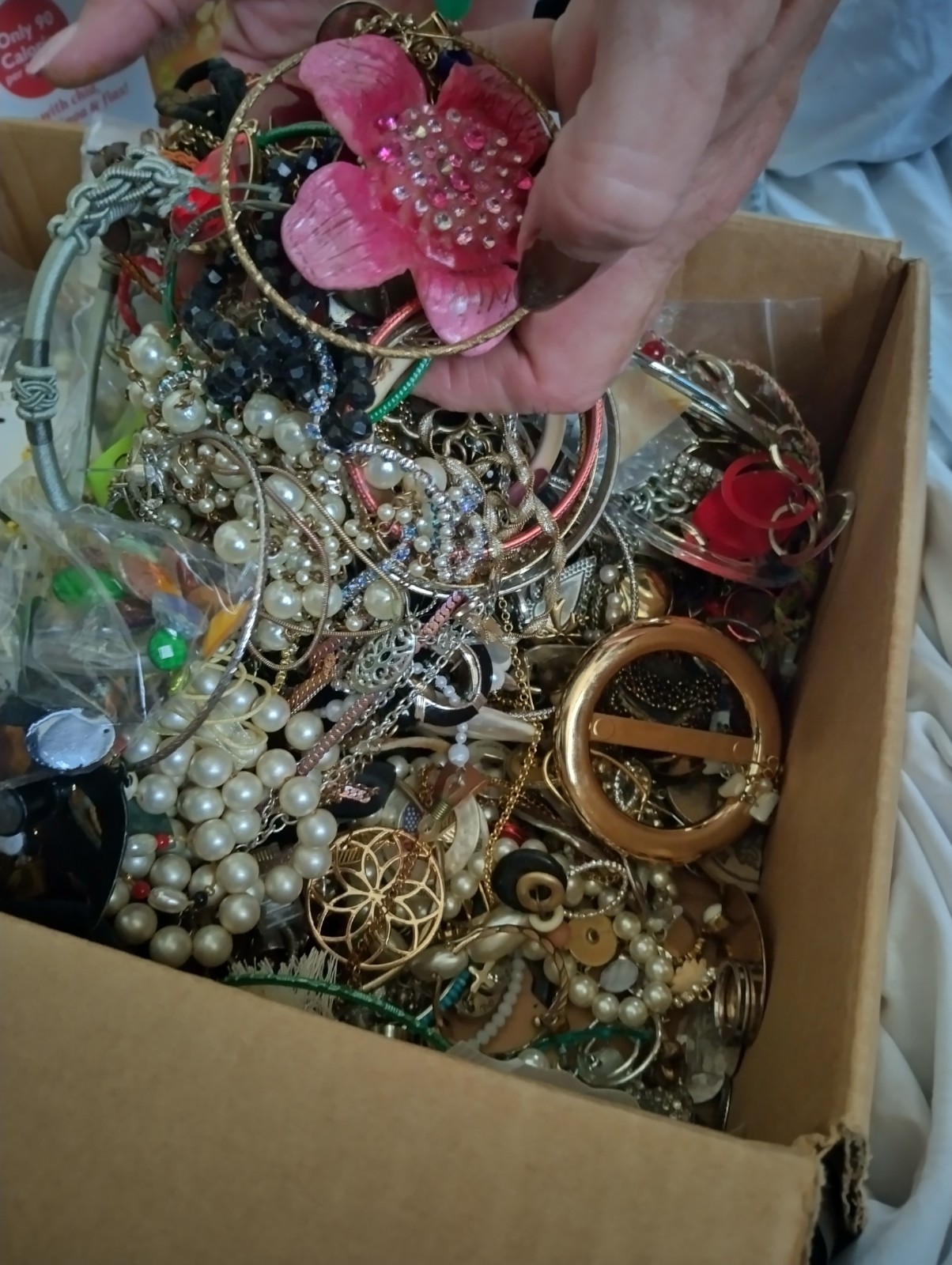 11 + lbs Huge Unsorted Jewelry Lot Vintage to Now Craft repair Sterling GoldFill