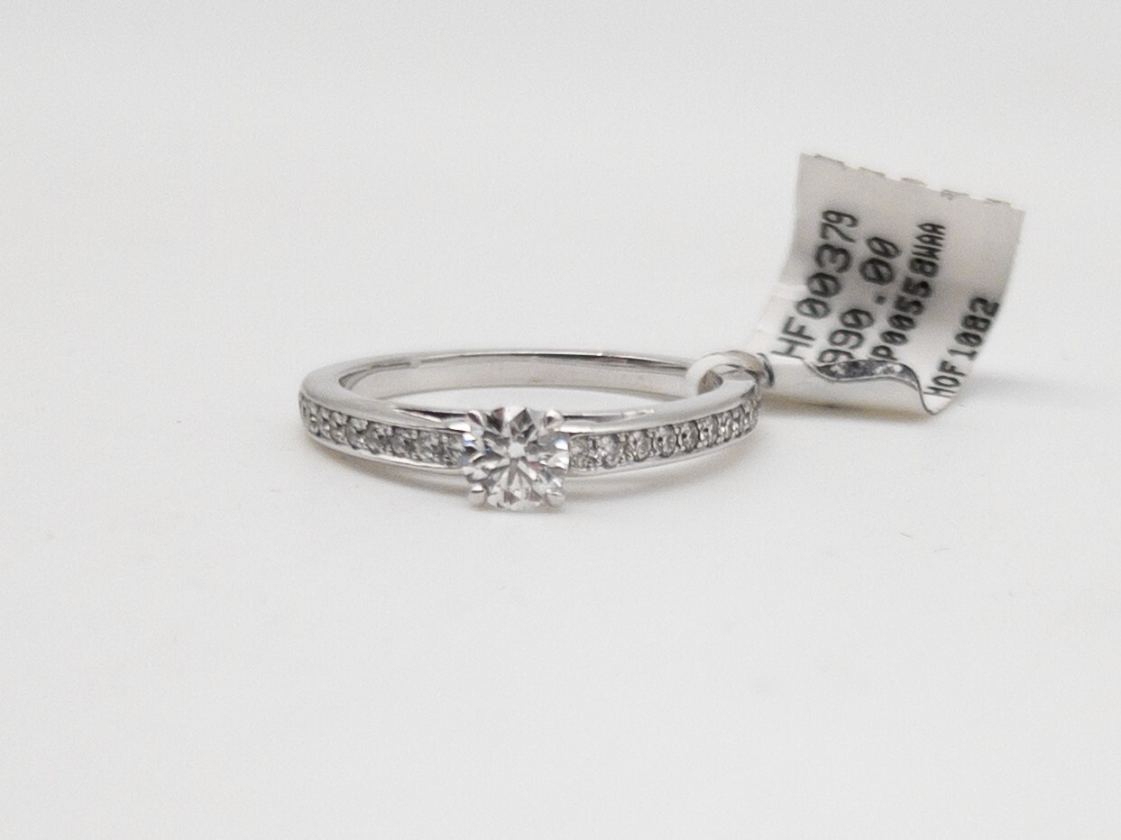 $3000 HEARTS on FIRE .52ct VS G IDEAL CUT Diamond 18k White Gold Wedding Ring
