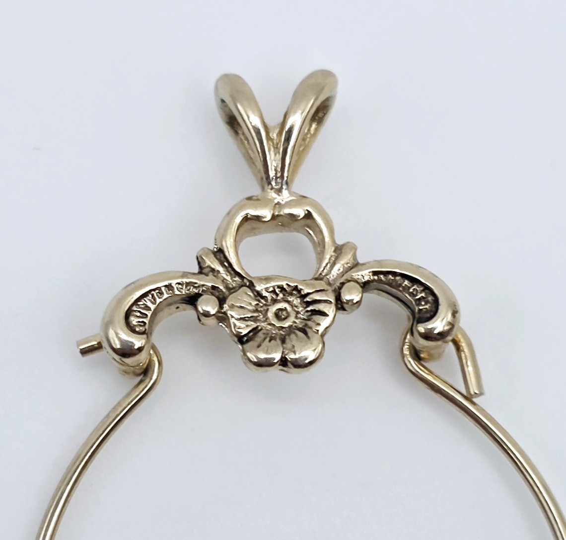 Vintage Pendant Charm Lot 9pc Gold Filled Plated Art Nouveau Victorian Monogram
