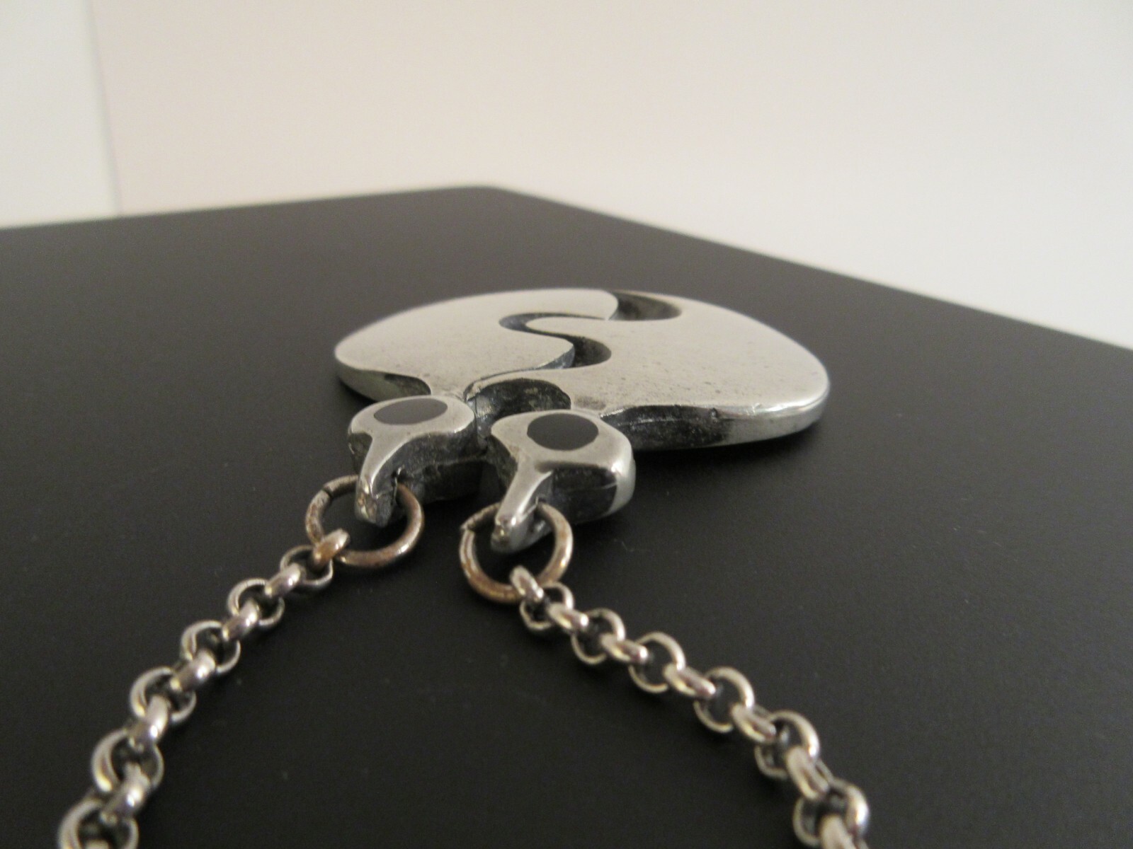 Rare Eivind Hillestad Norway signed EH Modernist 1960s Statement Necklace 24″