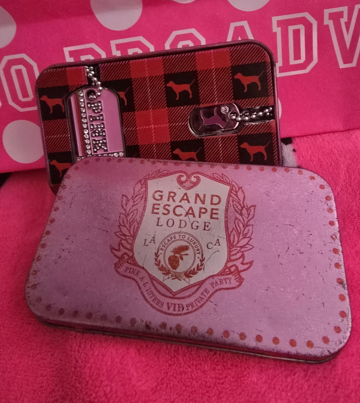 PINK Dog Tags