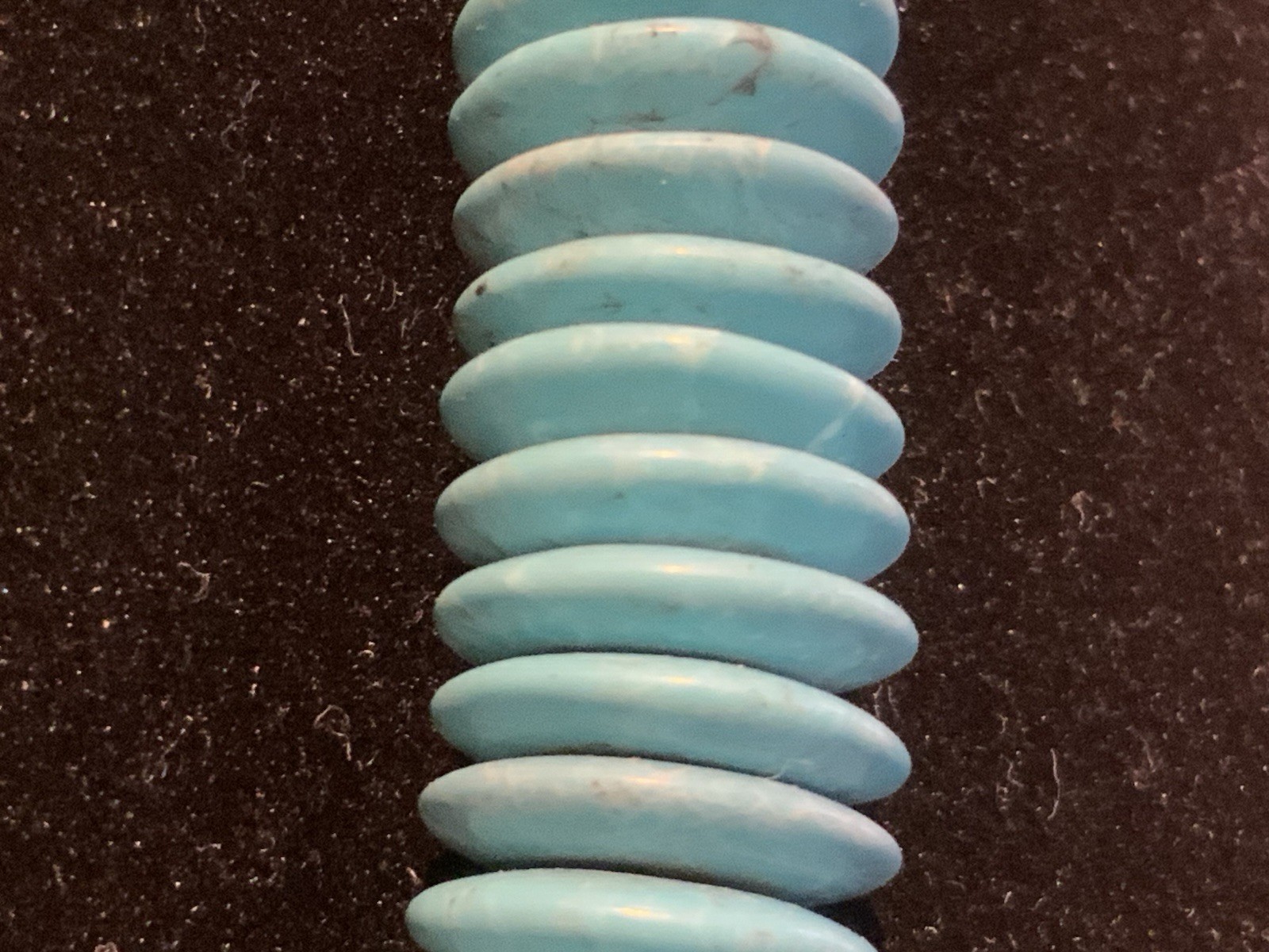 Vintage 20” MMA Reproduction Egyptian Revival Turquoise Faience Choker