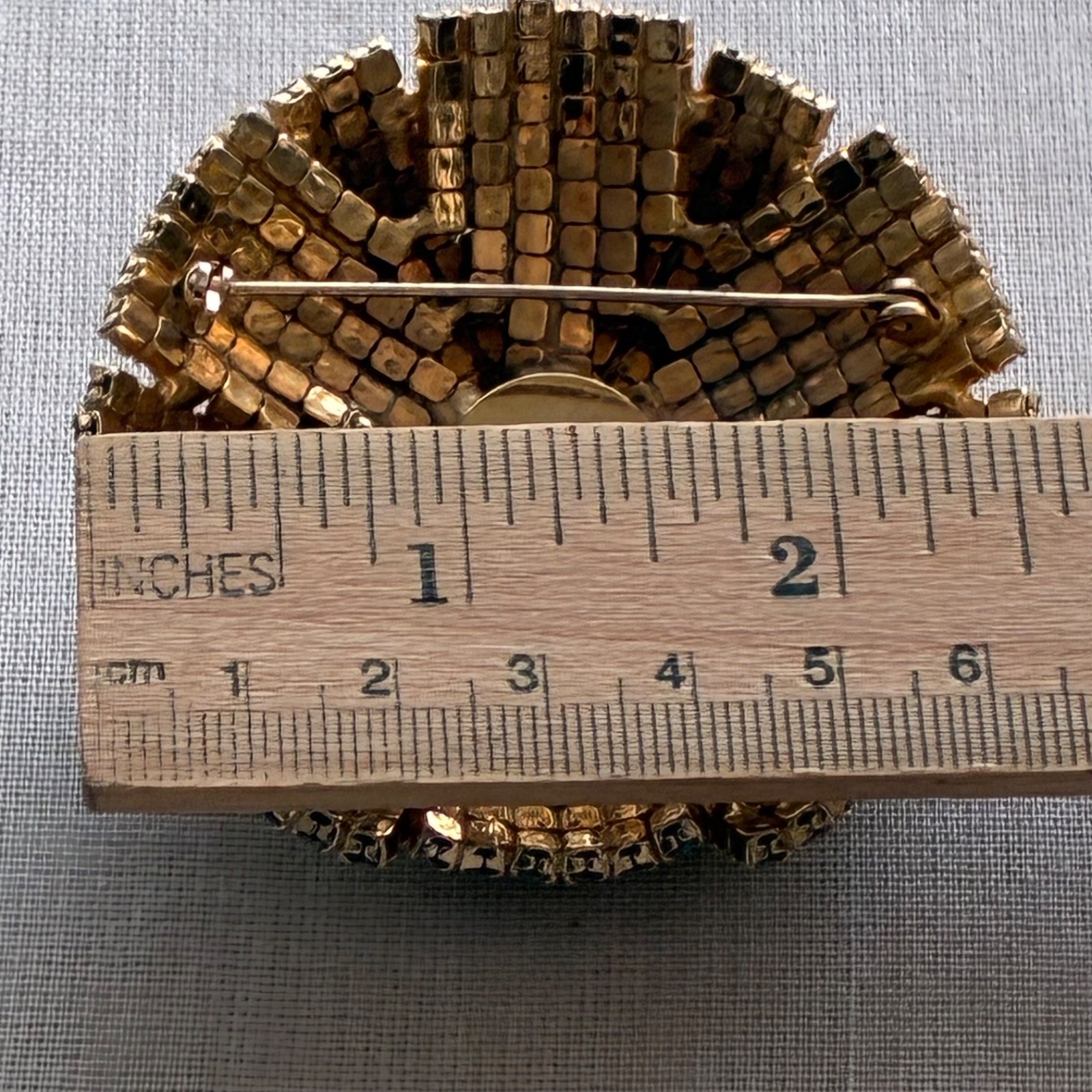 Vintage AB Crystal Brooch Pin Brooch