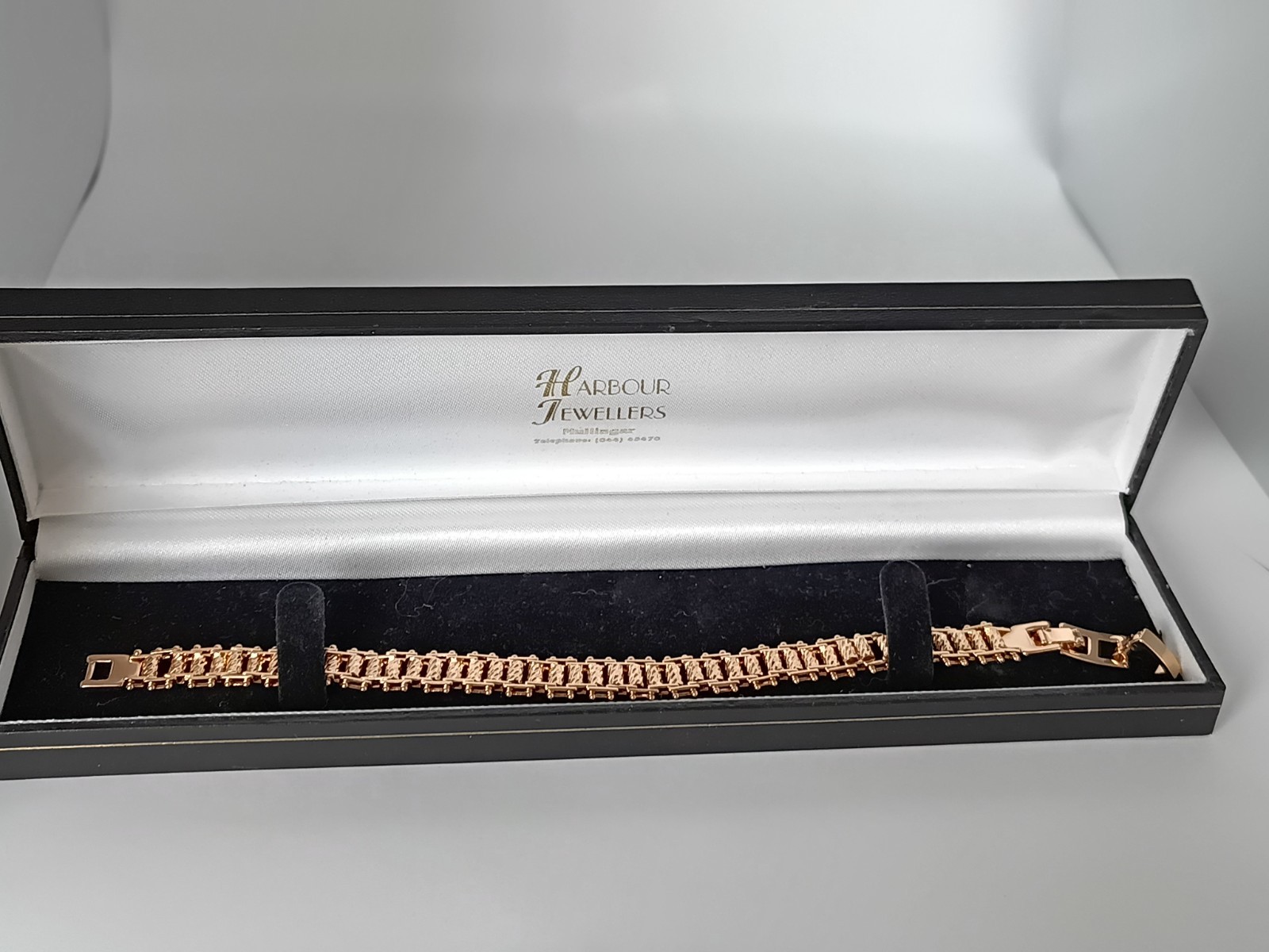 Vintage 1990-s Rolled Gold Bracelet- Hallmarked 585 RG!!