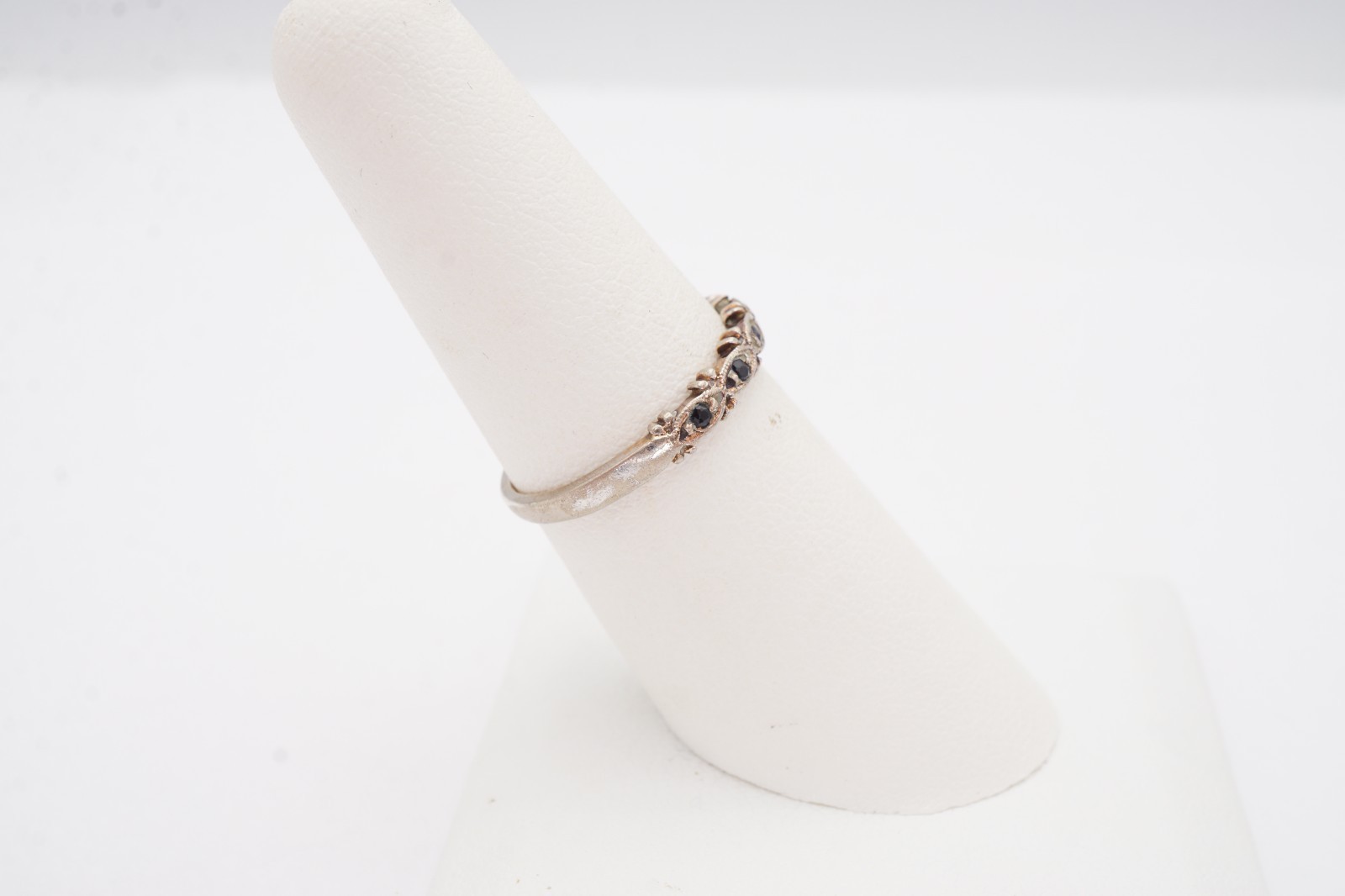 Vintage Sterling Silver 925 Sapphire Ring Size 6.75
