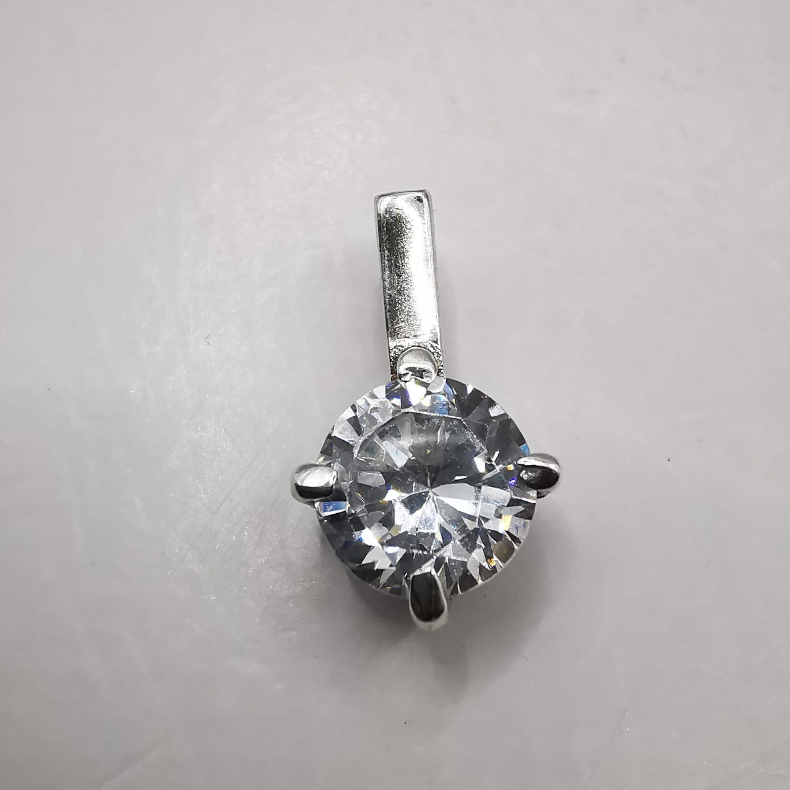 Vintage Elegant Pendant made of 925 silver,handmade, Zircon 1.74g