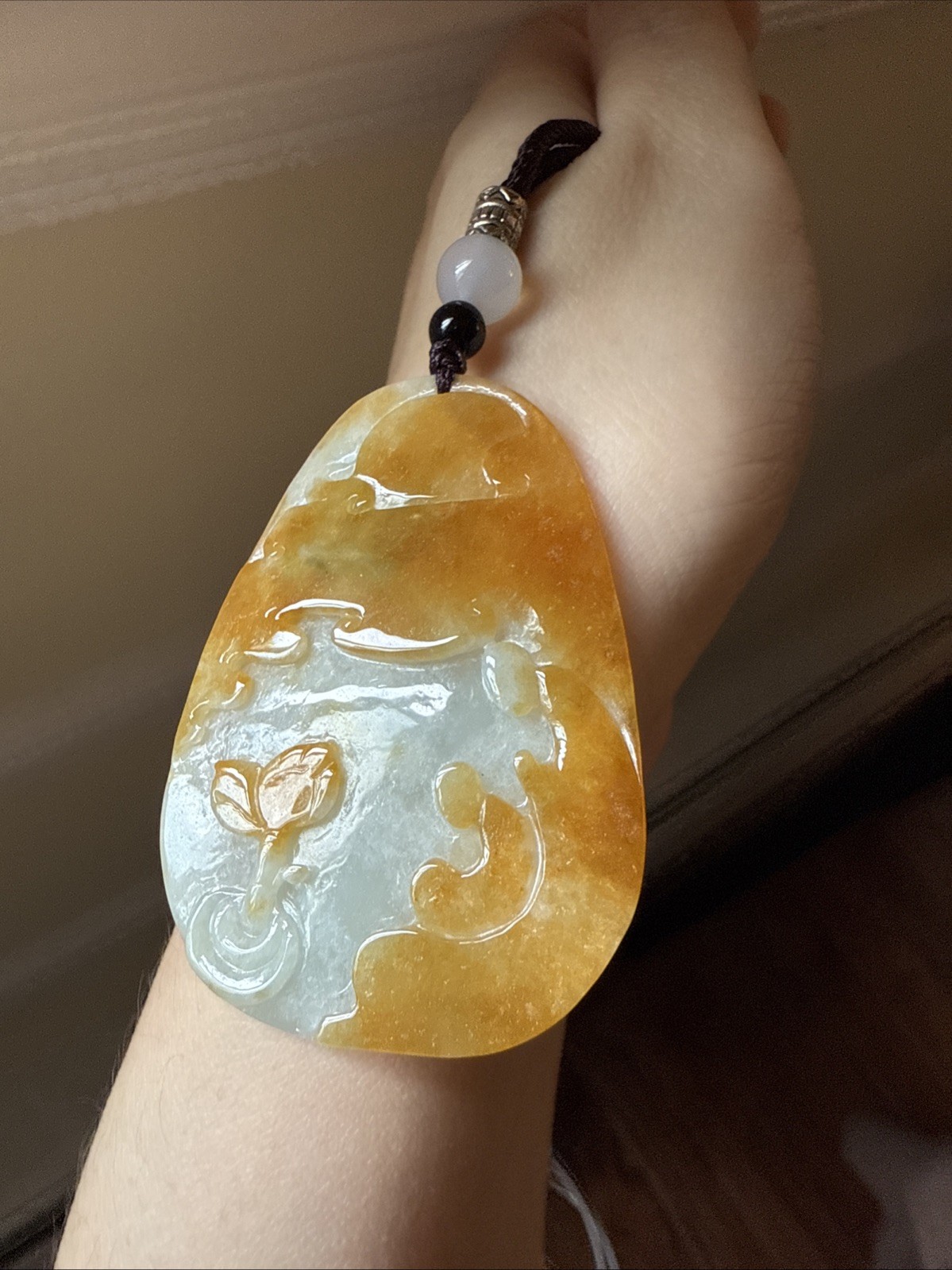 純天然翡翠A貨 老坑冰雞油黃 悟道 Untreated Burma Grade A Jadeite Certified 本自具足 buddha