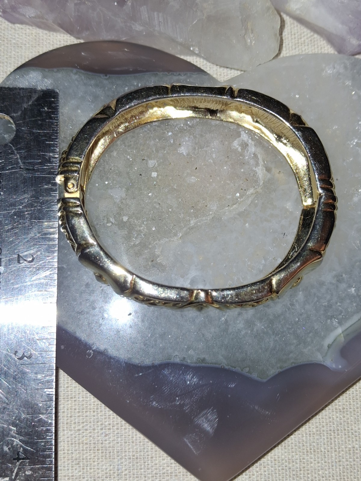 Vintage Gold & Silver CZ Tone Bracelet