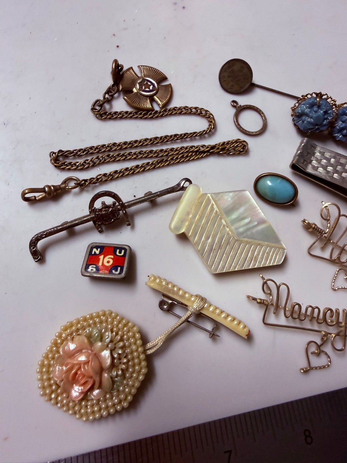 Collection Lot Amazing Variety Antique and Older Vintage Jewelry Brooches – Y8