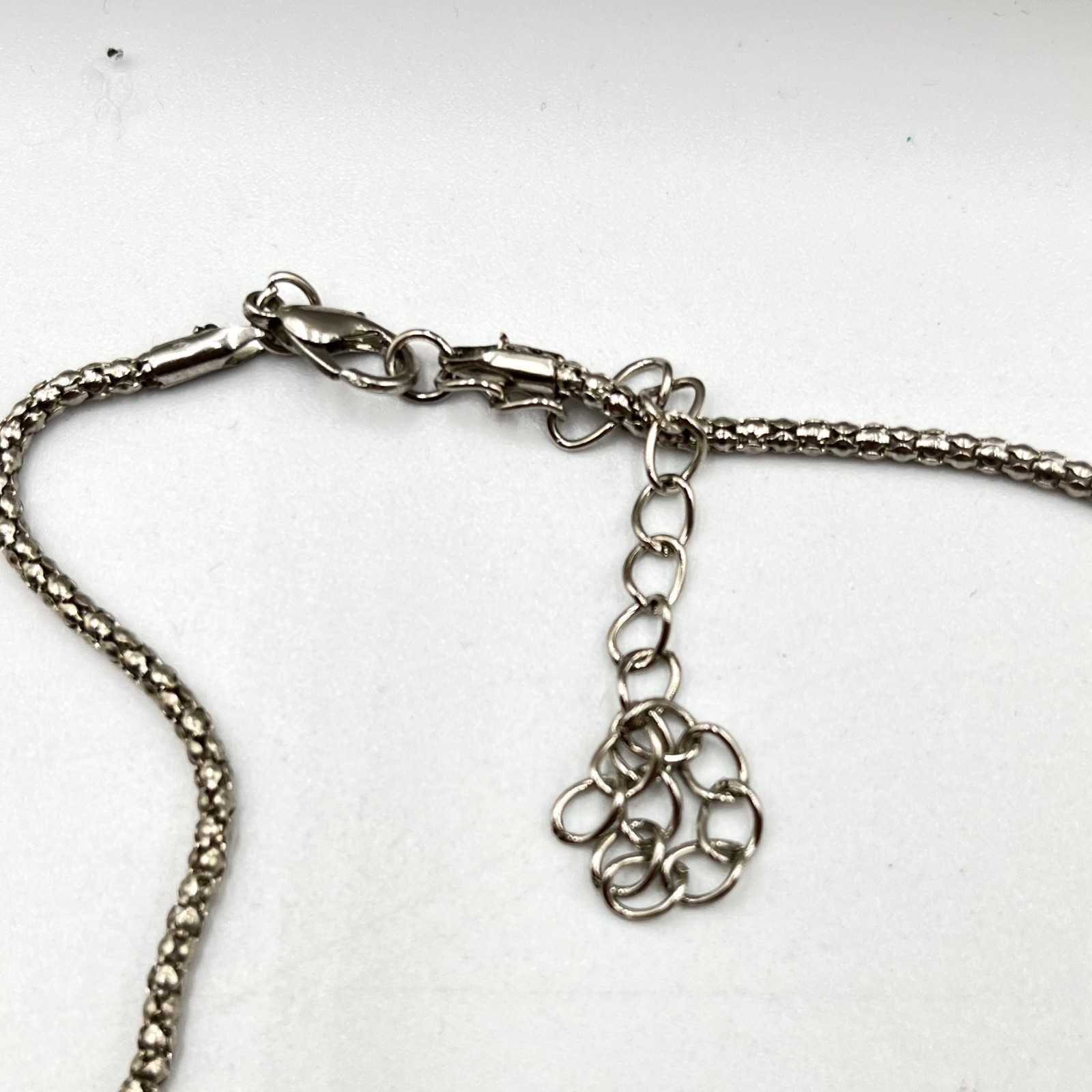 Vintage Silver Tone Fork Octopus Pendant Necklace Quirky Boho Statement Jewelry