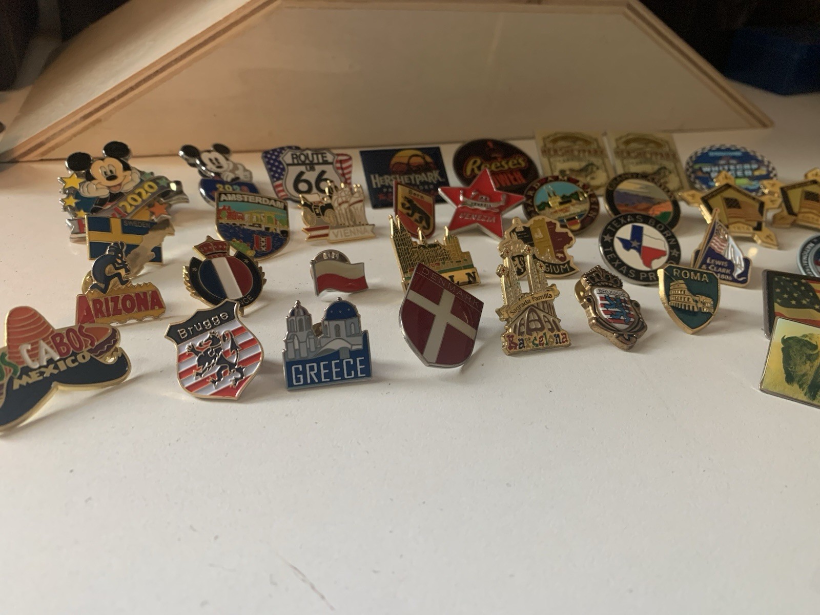Vintage Pins Collection From Around The World
