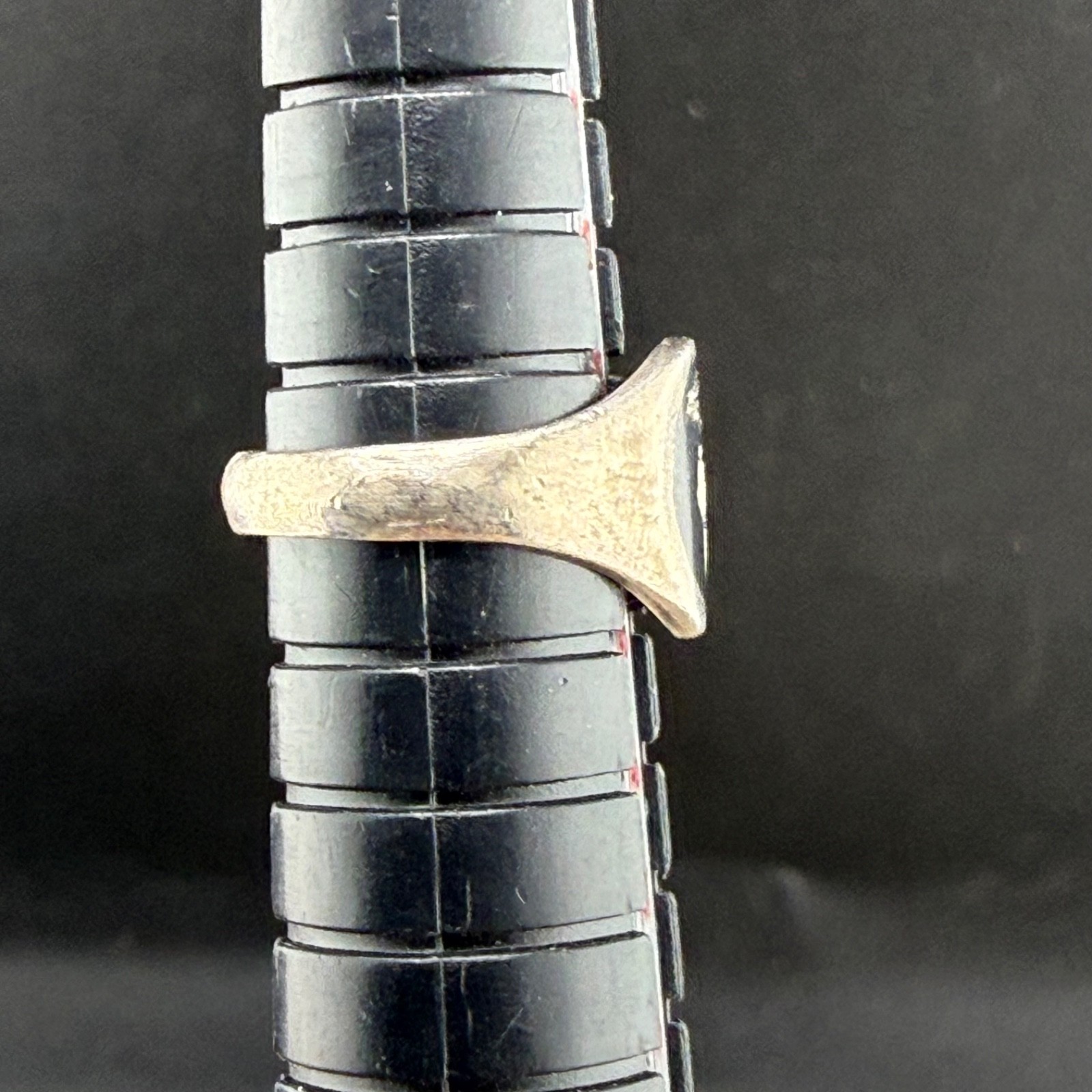 Vintage Signet Ring Sailing Silver Tone Ship Ocean Size 3 Untested