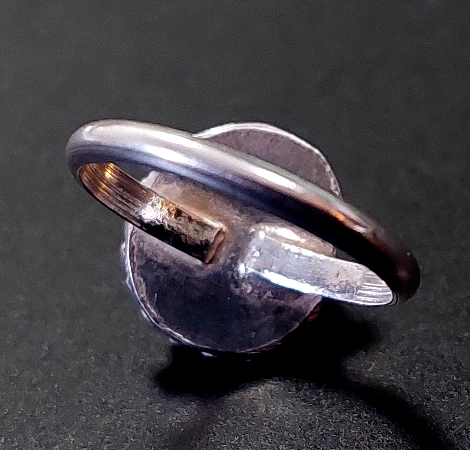 Sterling Silver ring with robin egg blue turquoise stone! Size 4.5, 2.5 grams!