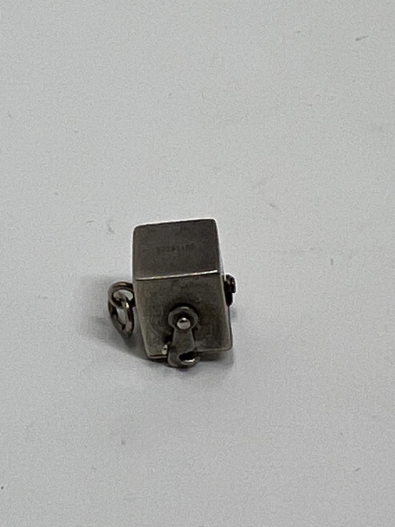 Vintage Sterling Silver Mechanical Pop Up Perfume Bottle Charm Working 1.9g