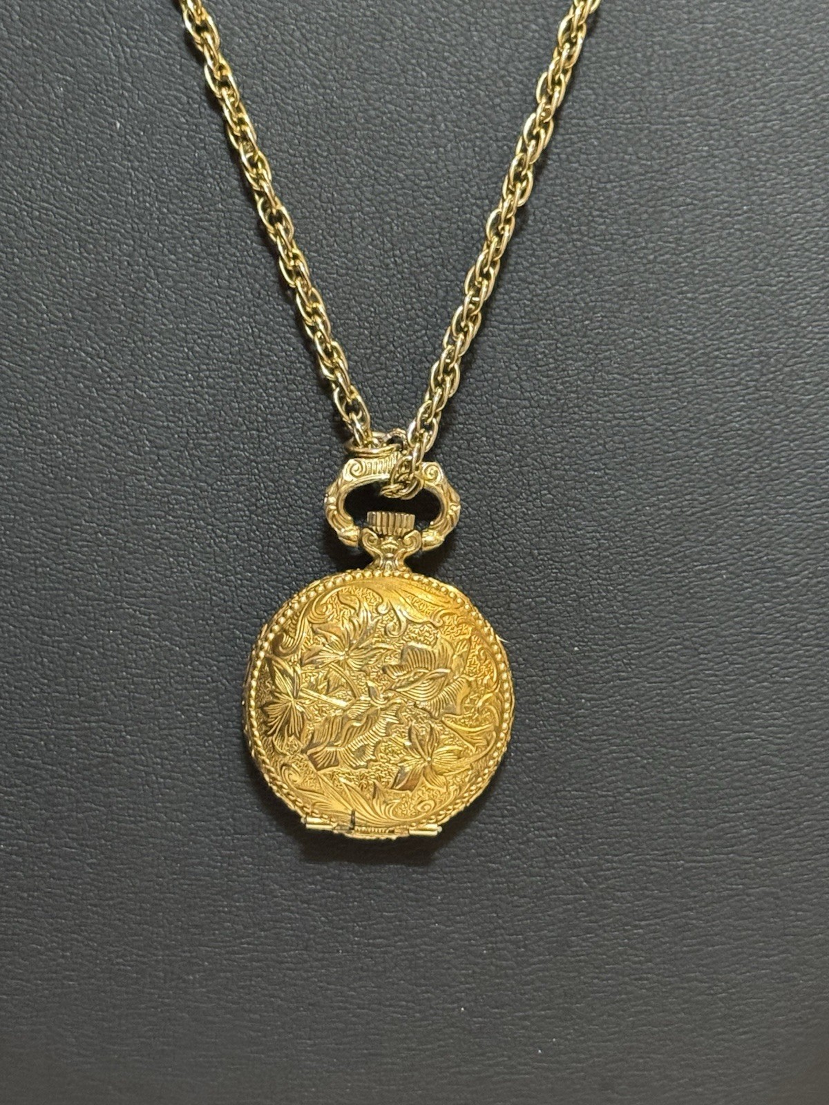 Vintage Pocket Watch Gold Tone Yes It Works.