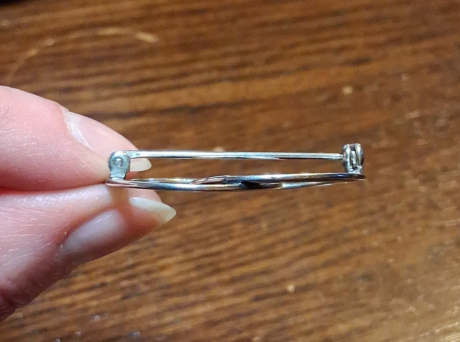 Vintage Beau Sterling Double Round Textured Infinity Brooch Pin See Pics/Descrip