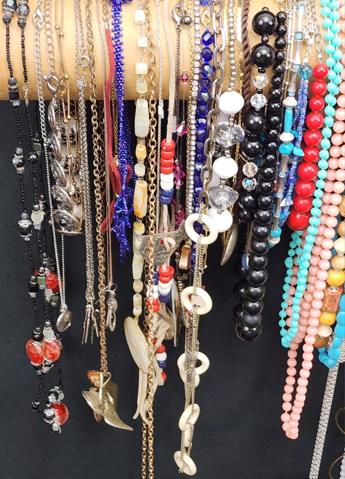 Estate Vintage Costume Jewelry Large Lot 6 LBS Over 100 Necklaces Retro