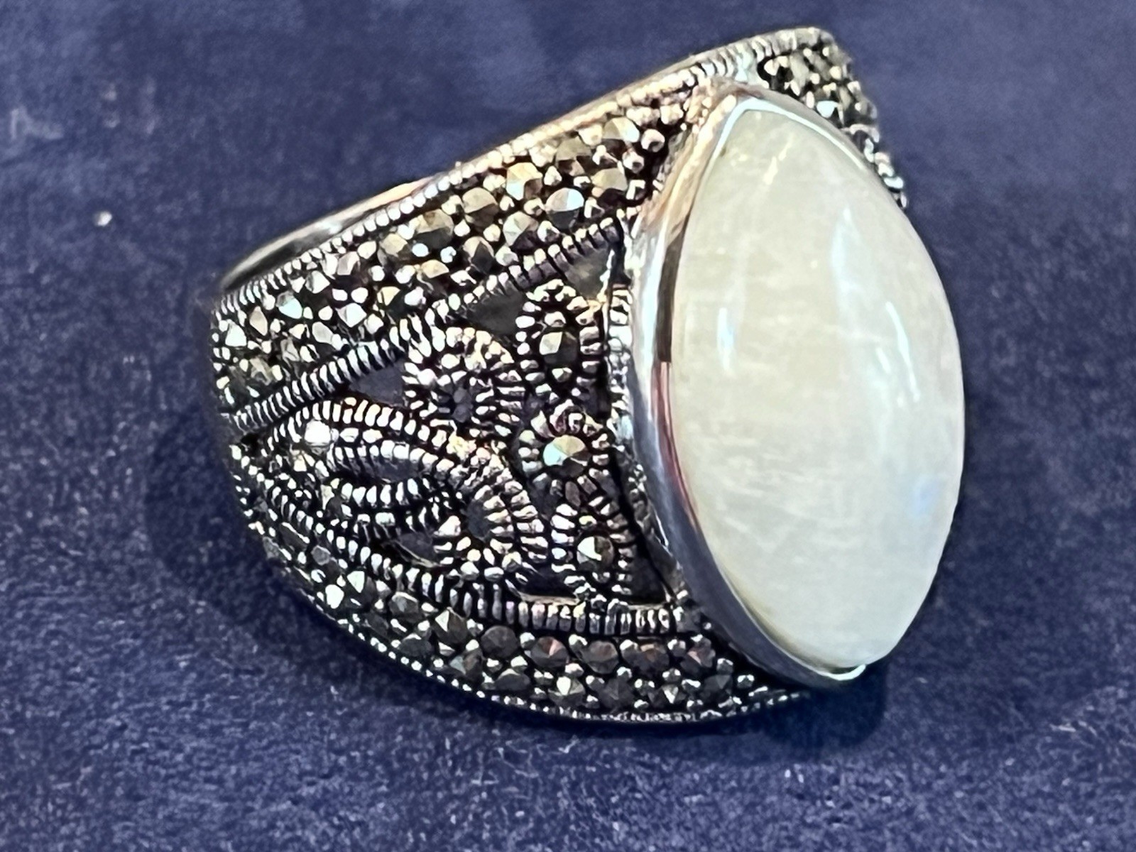 Vintage Stainless Steel Rings Costume Chunky Jewelry Lot Of 5. Size 9