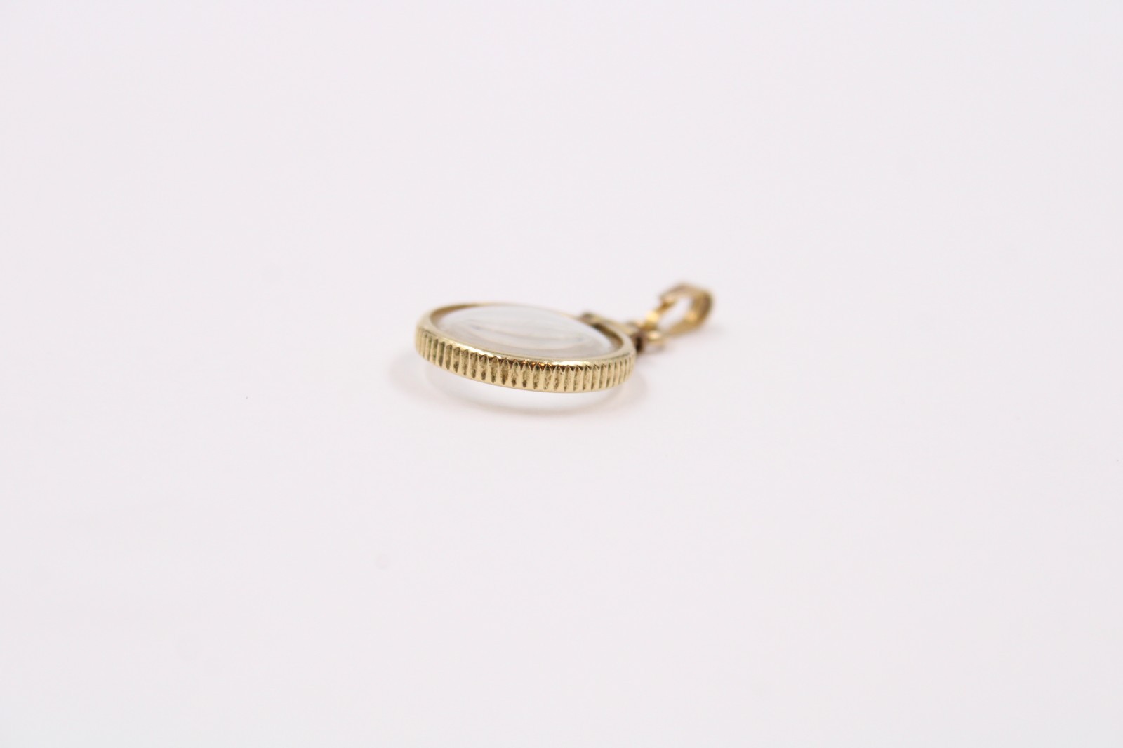 0.7g Vtg Gold Filled Bezel 12k 1/20 g.f Gold Nugget Pendant Coin Edge