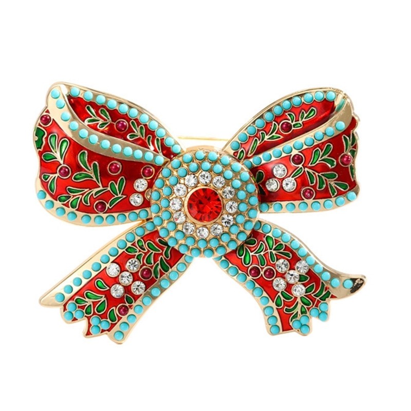 Fashionable Bowknot Brooch Ideal For Weddings Parties Or Evening Gatherings