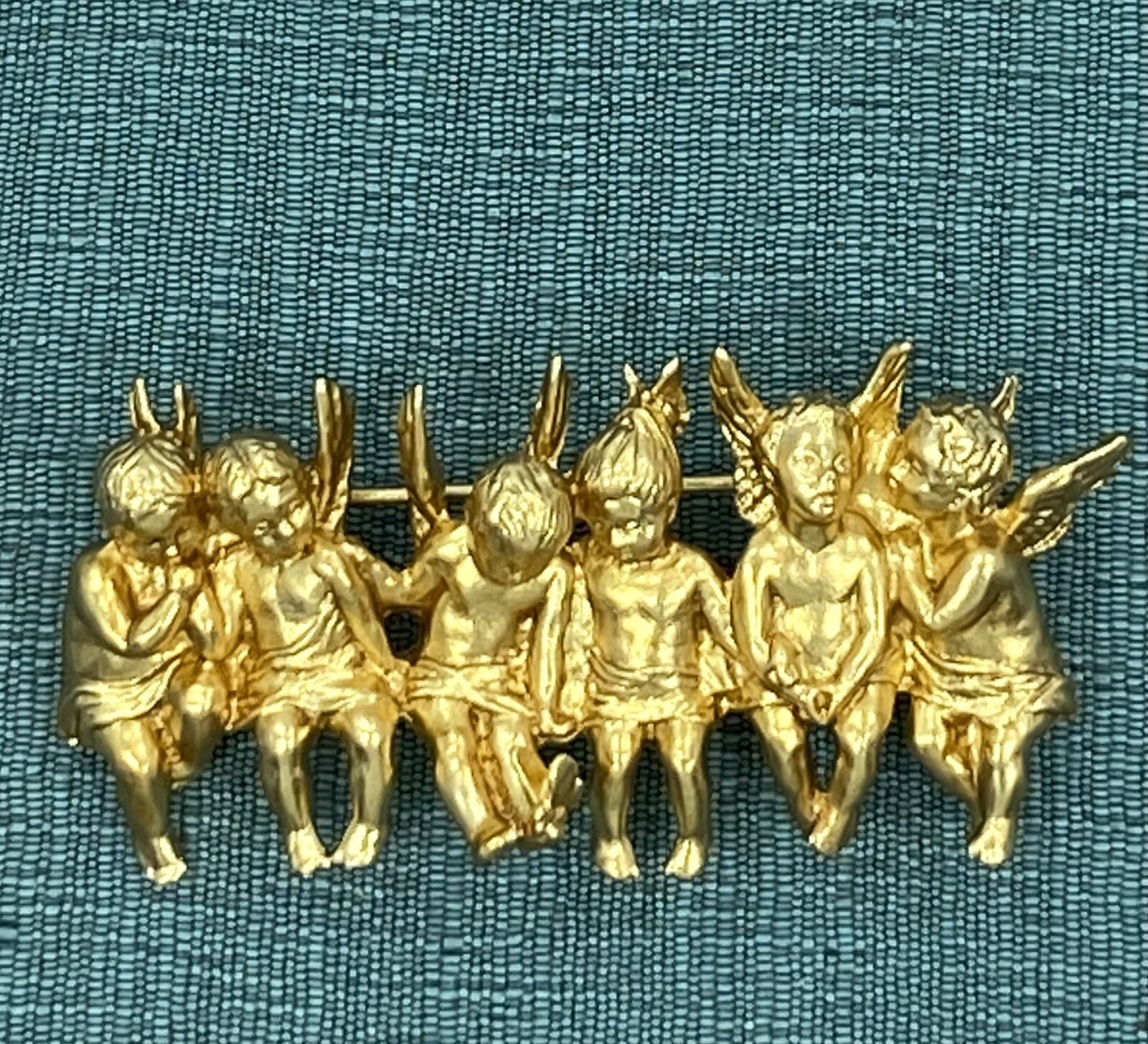 I Am Edgar Berebi All 4 Vintage All In A row Angels 3 Pins 1 Pair Earring