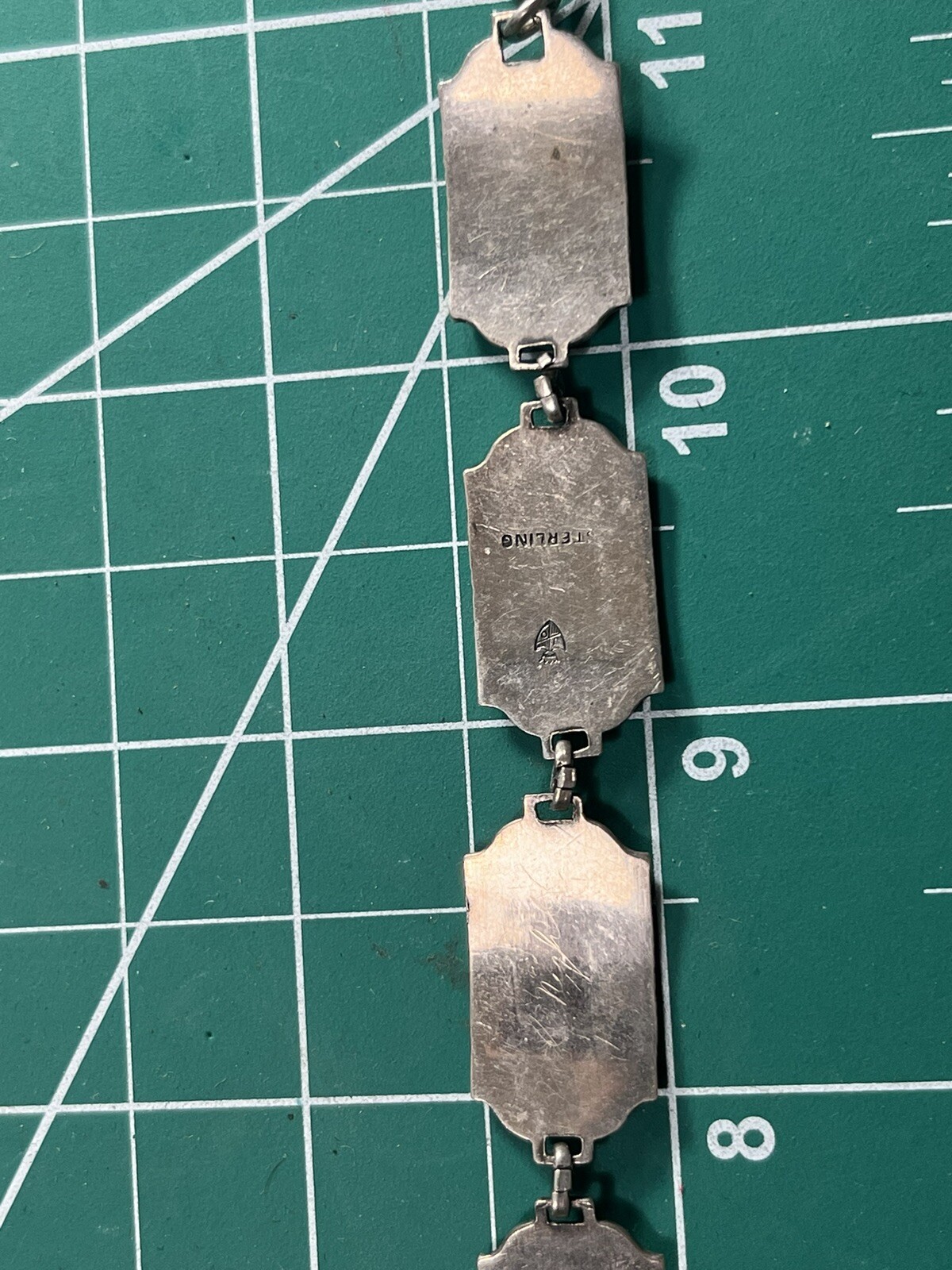 WWII USAAF Homefront Sweetheart Sterlng Bracelet Air Corps