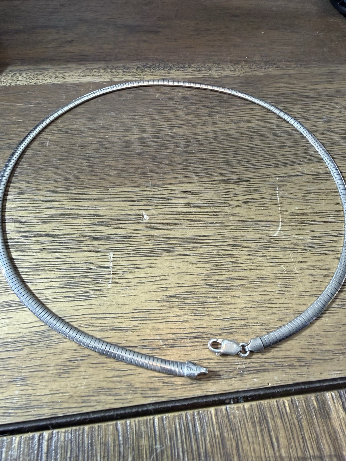 18” 4mm 925 Italy Sterling Silver Snake Chain Vintage Heavy