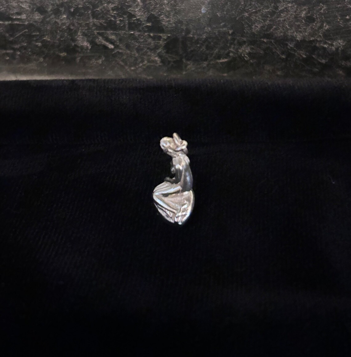 DANISH B. Munksgaard LITTLE MERMAID Statue Charm Sterling Silver Signed DM