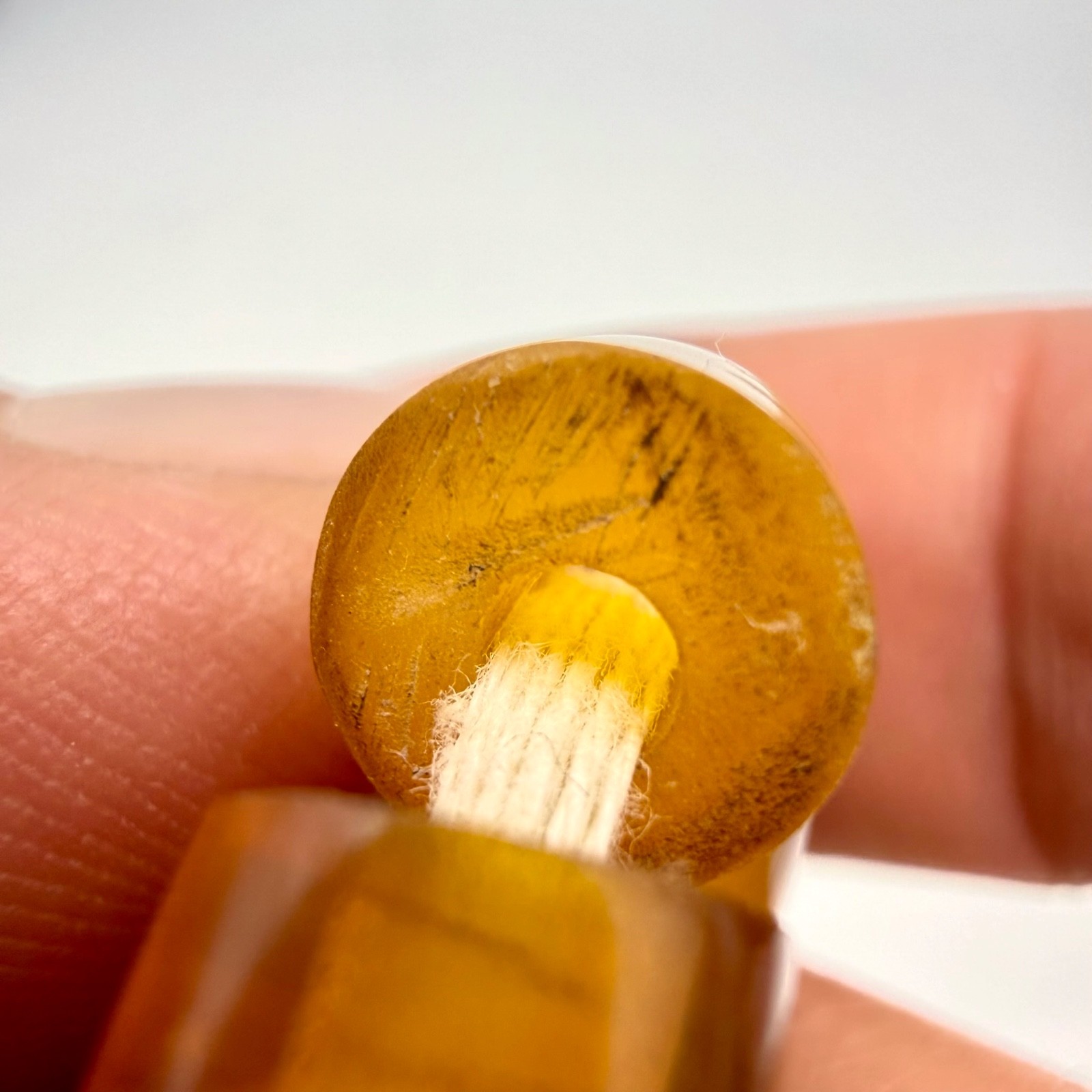 Vintage Tibetan Butterscotch Amber Resin Necklace 46g Egg Yolk Sherpa Trade Bead