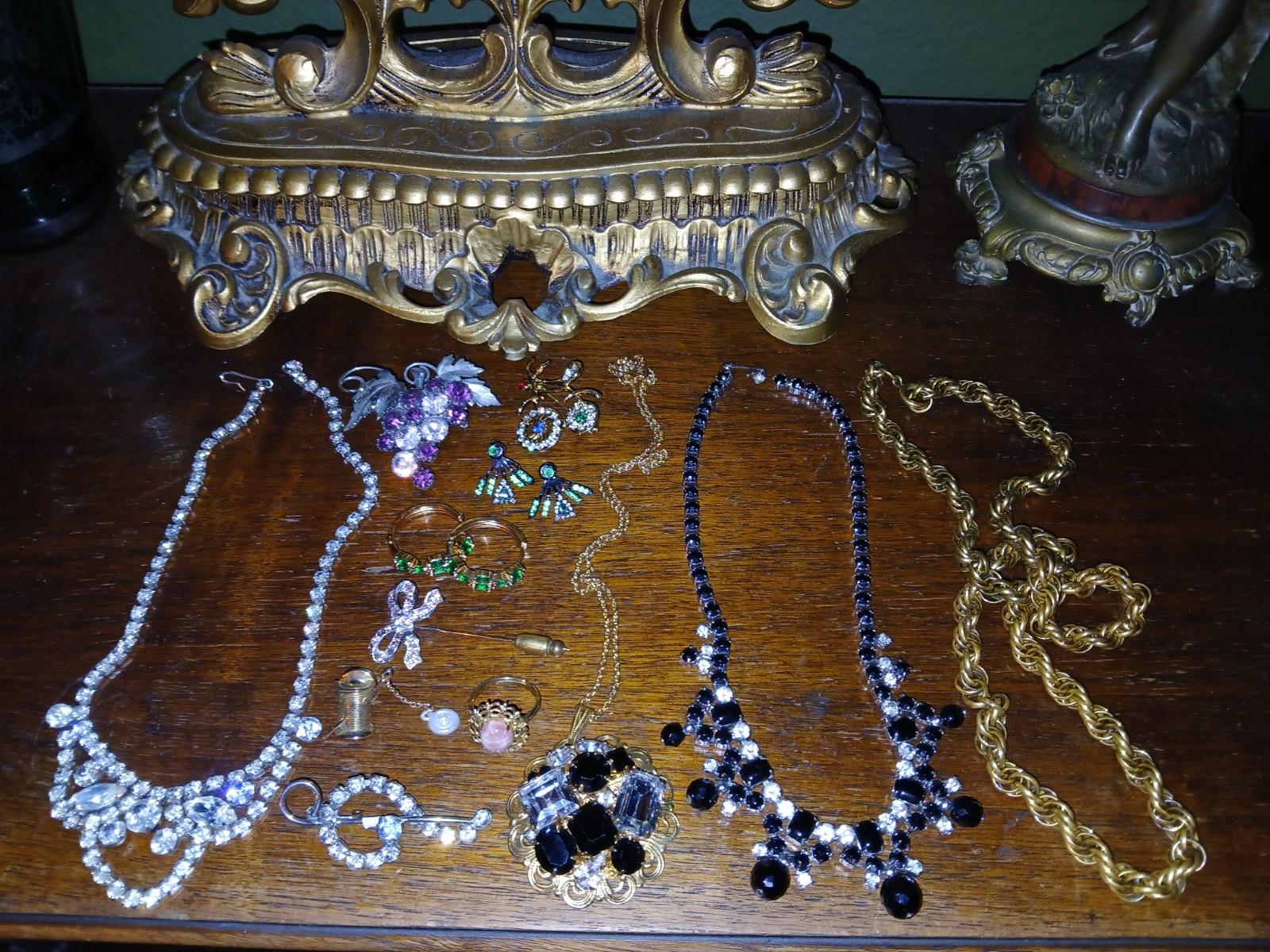 Vintage Rhinestone Jewelry Lot