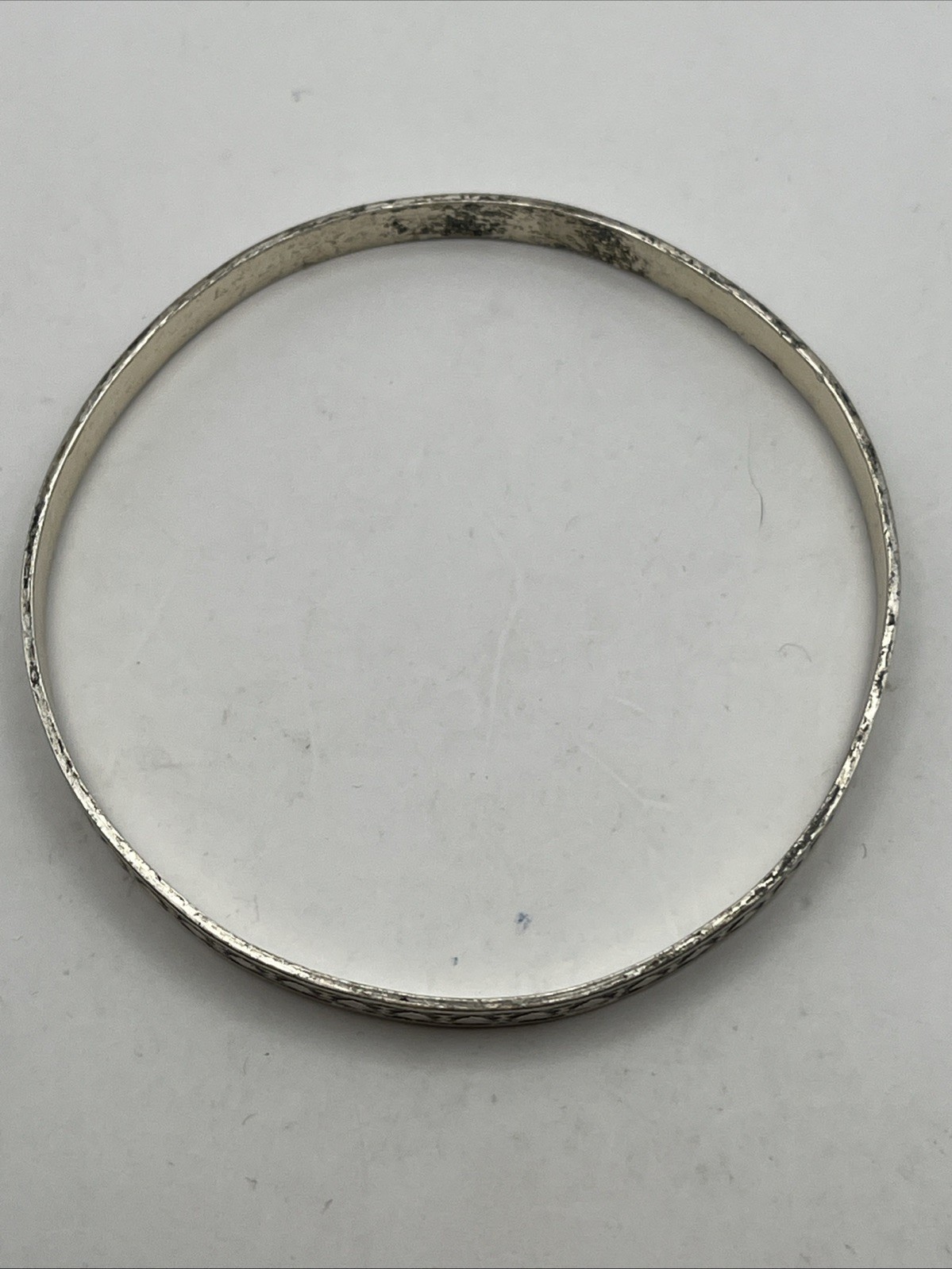 3 Vintage DANECRAFT Sterling Silver Bangle Bracelets -2.5″ Diam 34.1 Grams