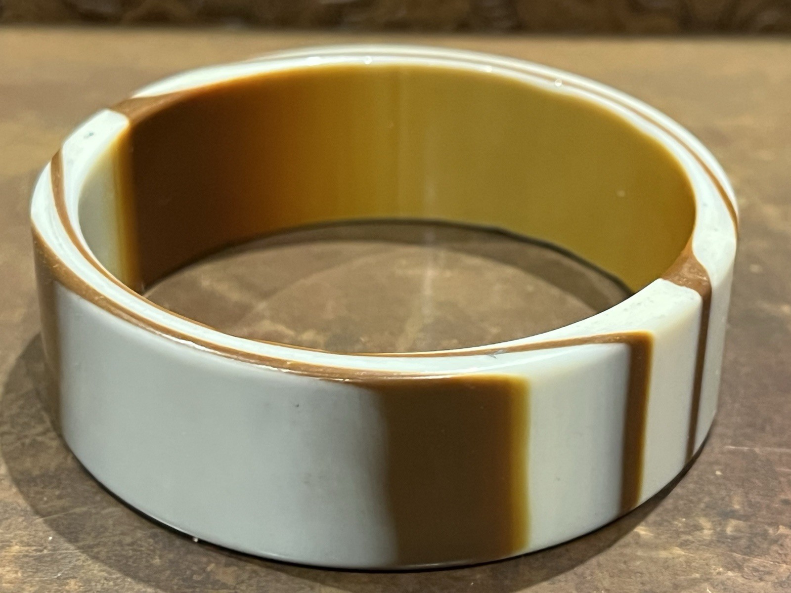 Vintage Lea Stein Style Celluloid Acetate Bangle Bracelet