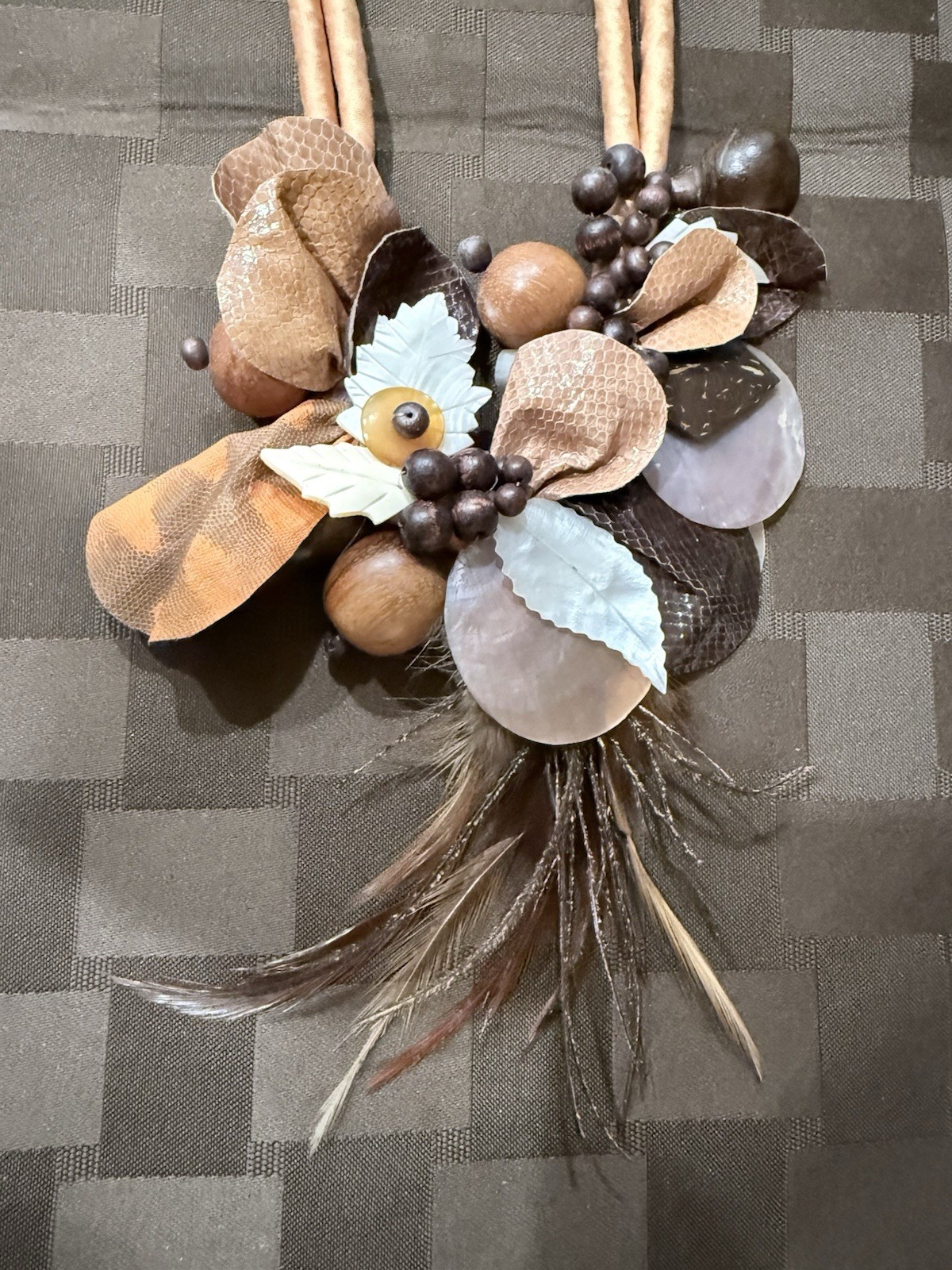 Rare Vintage bib statement necklace