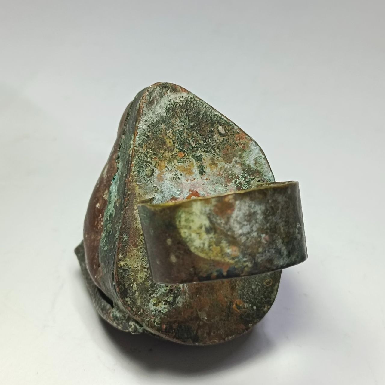 Vintage handmade copper snake ring, rare serpent design collectible