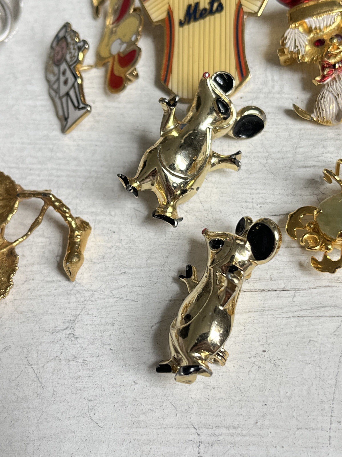 Vintage Jewelry Lot Brooches Small Pins Enamel Rhinestones Animals 1950 – 1980
