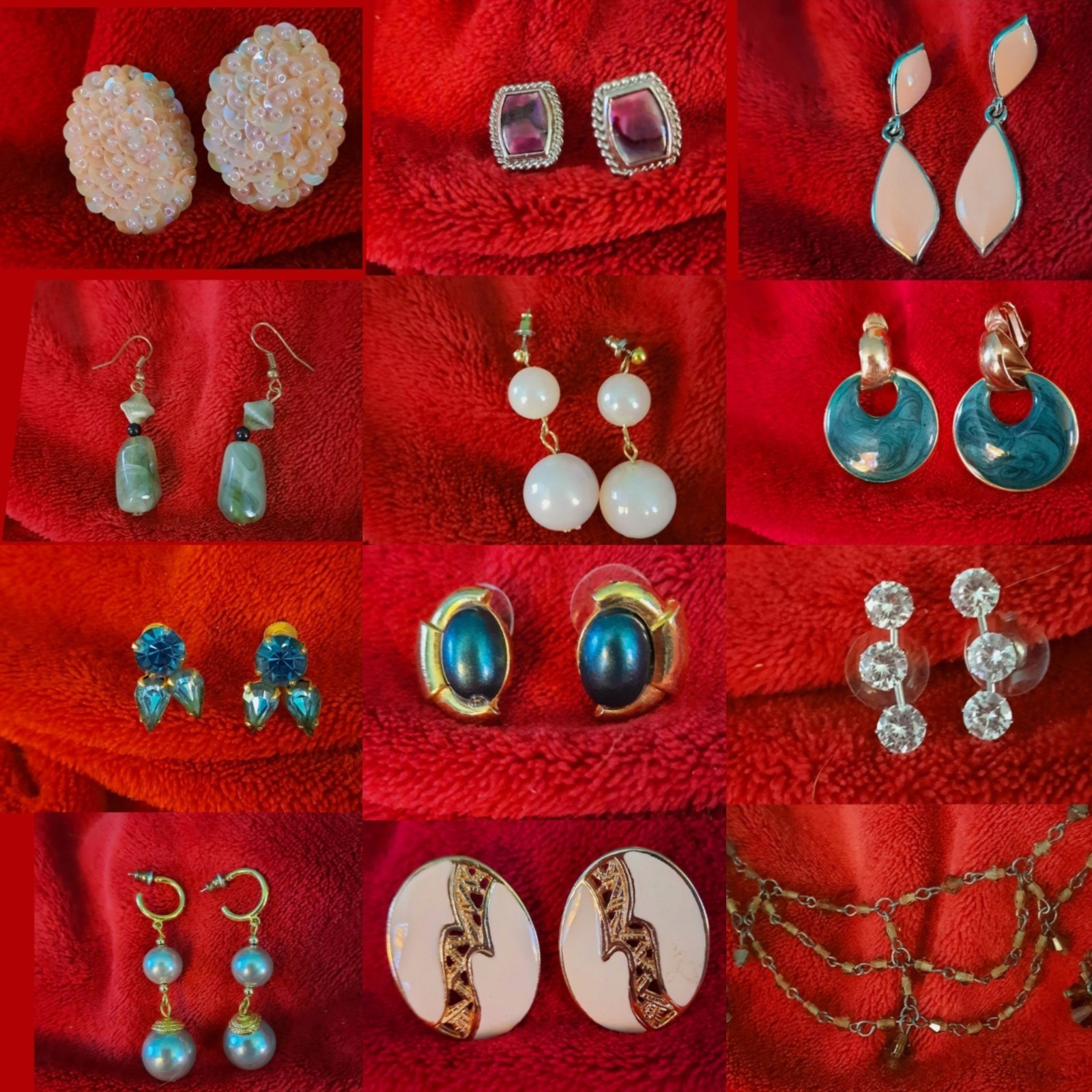 vintage costume jewelry large lot all wearable