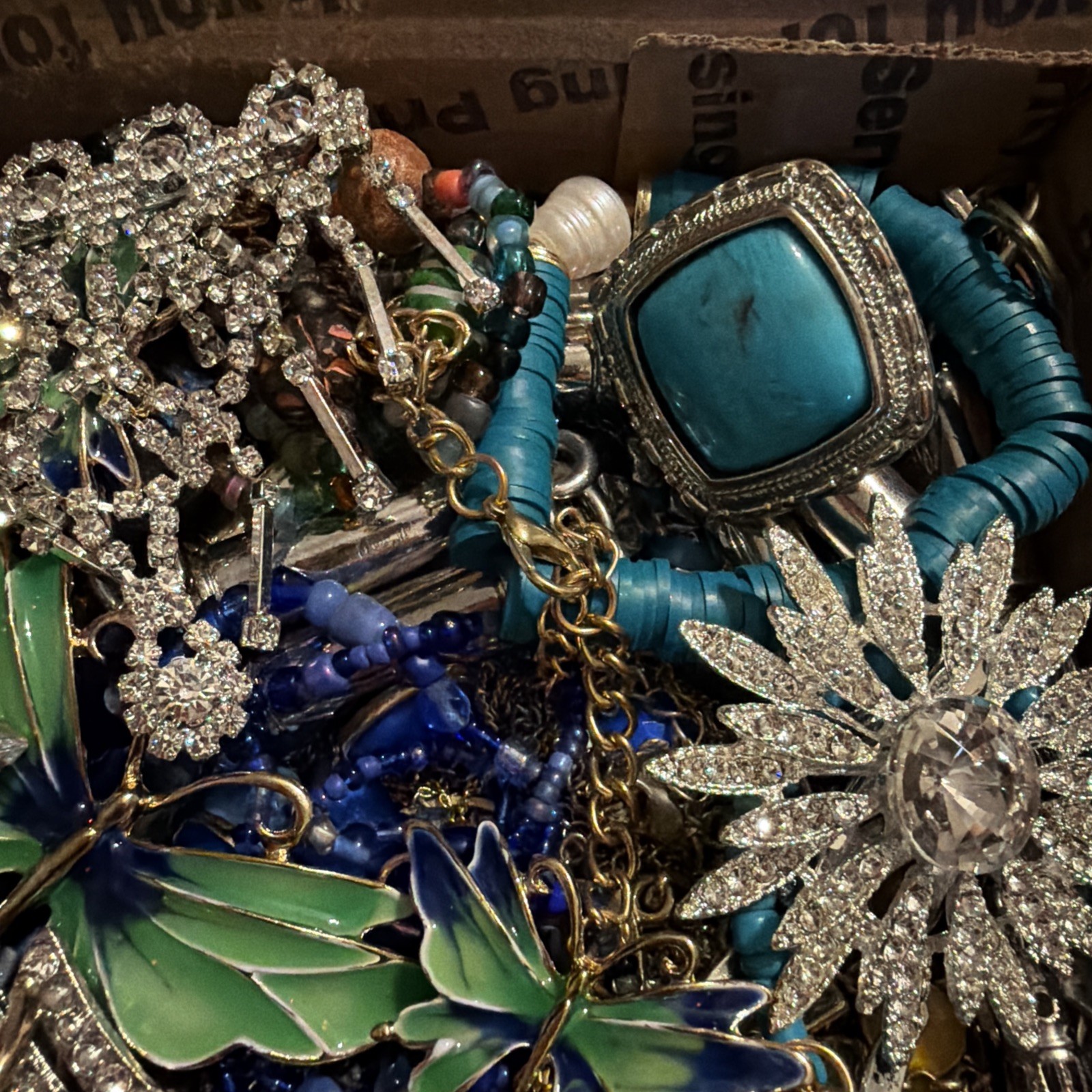 Vintage to Now Jewelry Lot, All Wearable Untested. No Broken. Box A6
