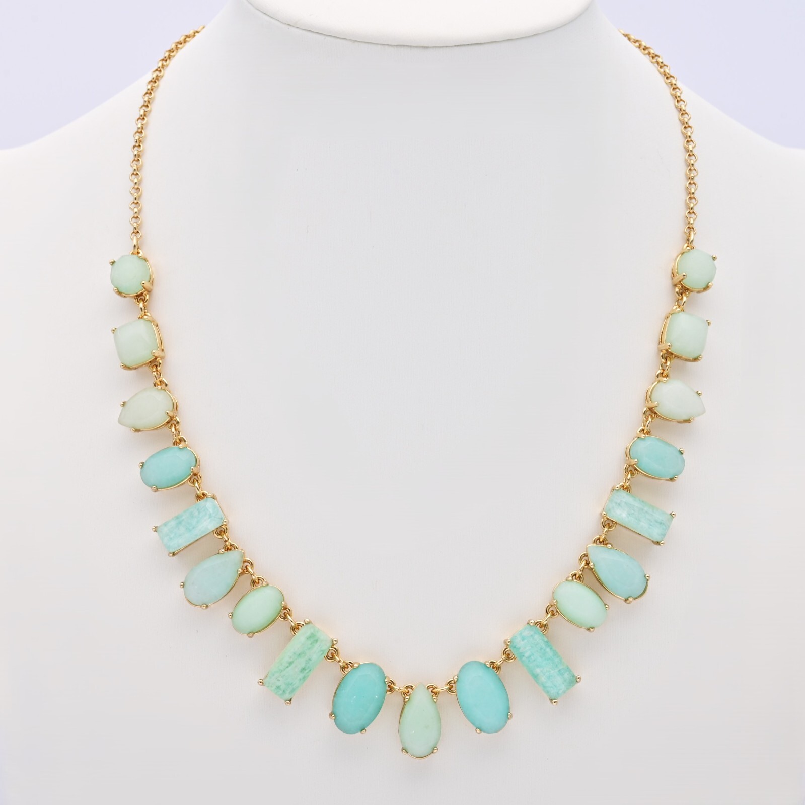 KATE SPADE Vintage Original Designer Sea Stone Sparkle Gemstone Estate Necklace